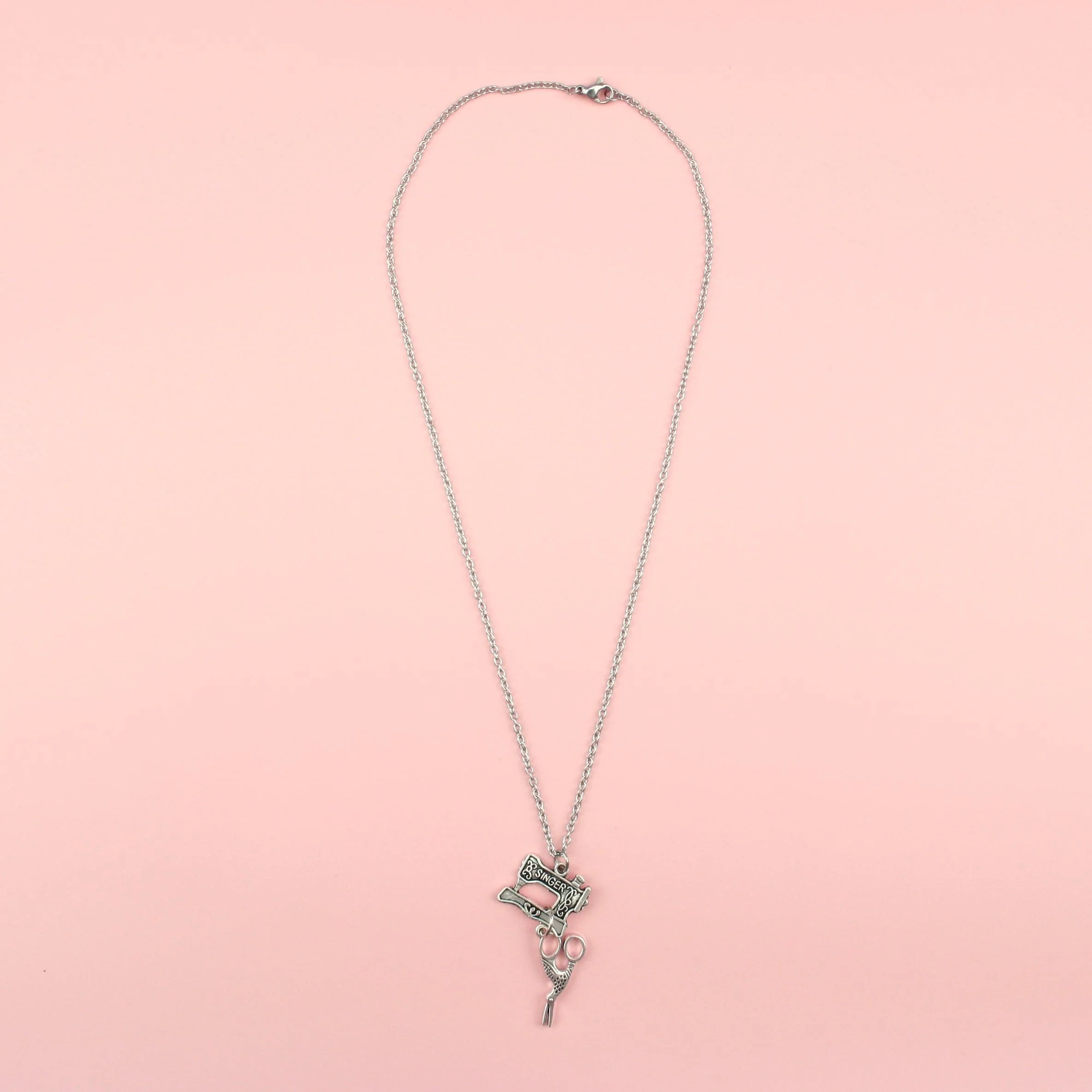 Singer Sewing Machine Necklace (Stainless Steel) - Image 2