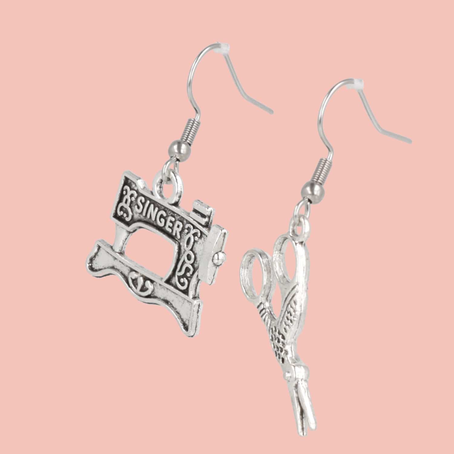 Singer Sewing Machine & Scissor Earring Mix - Image 4