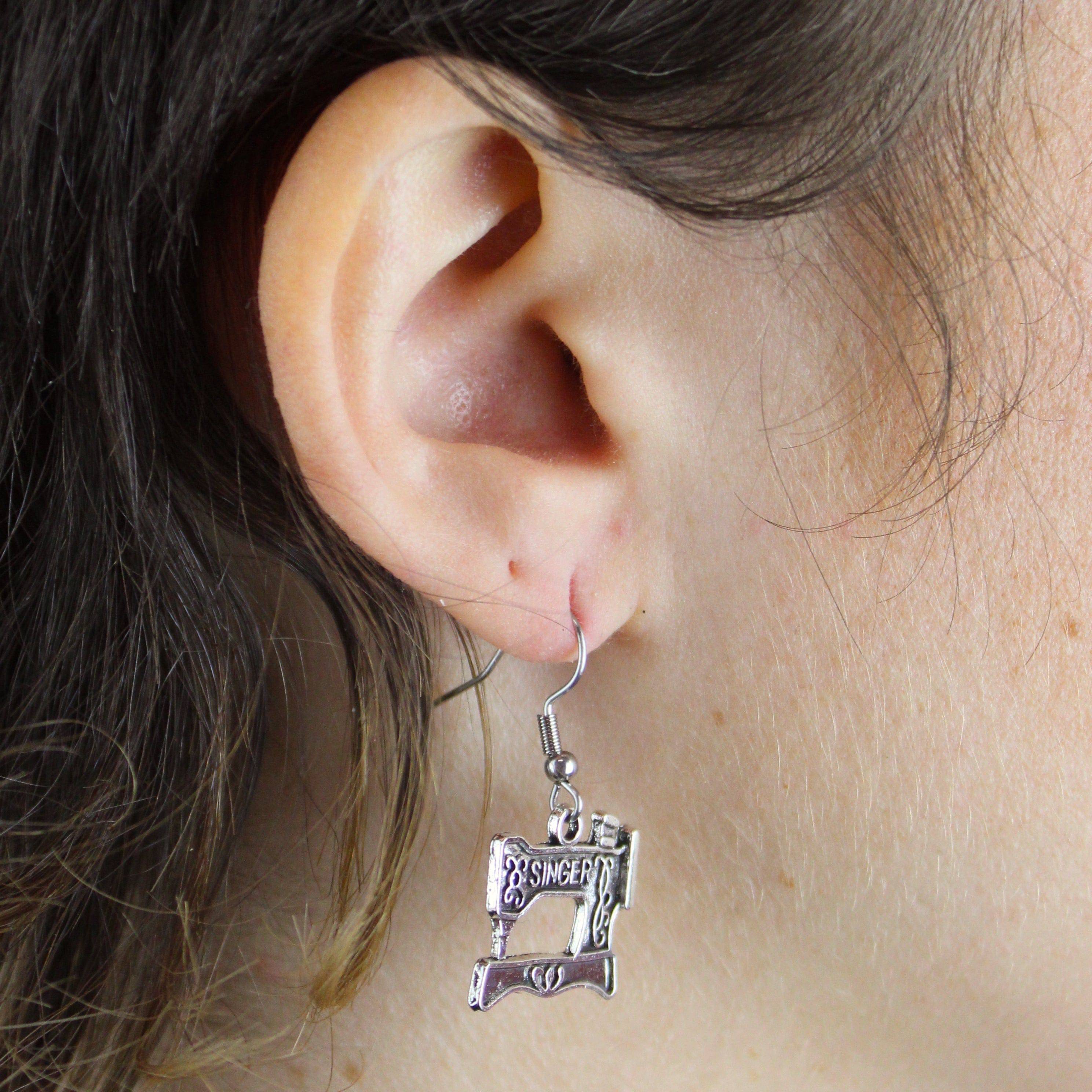 Singer Sewing Machine & Scissor Earring Mix - Image 5