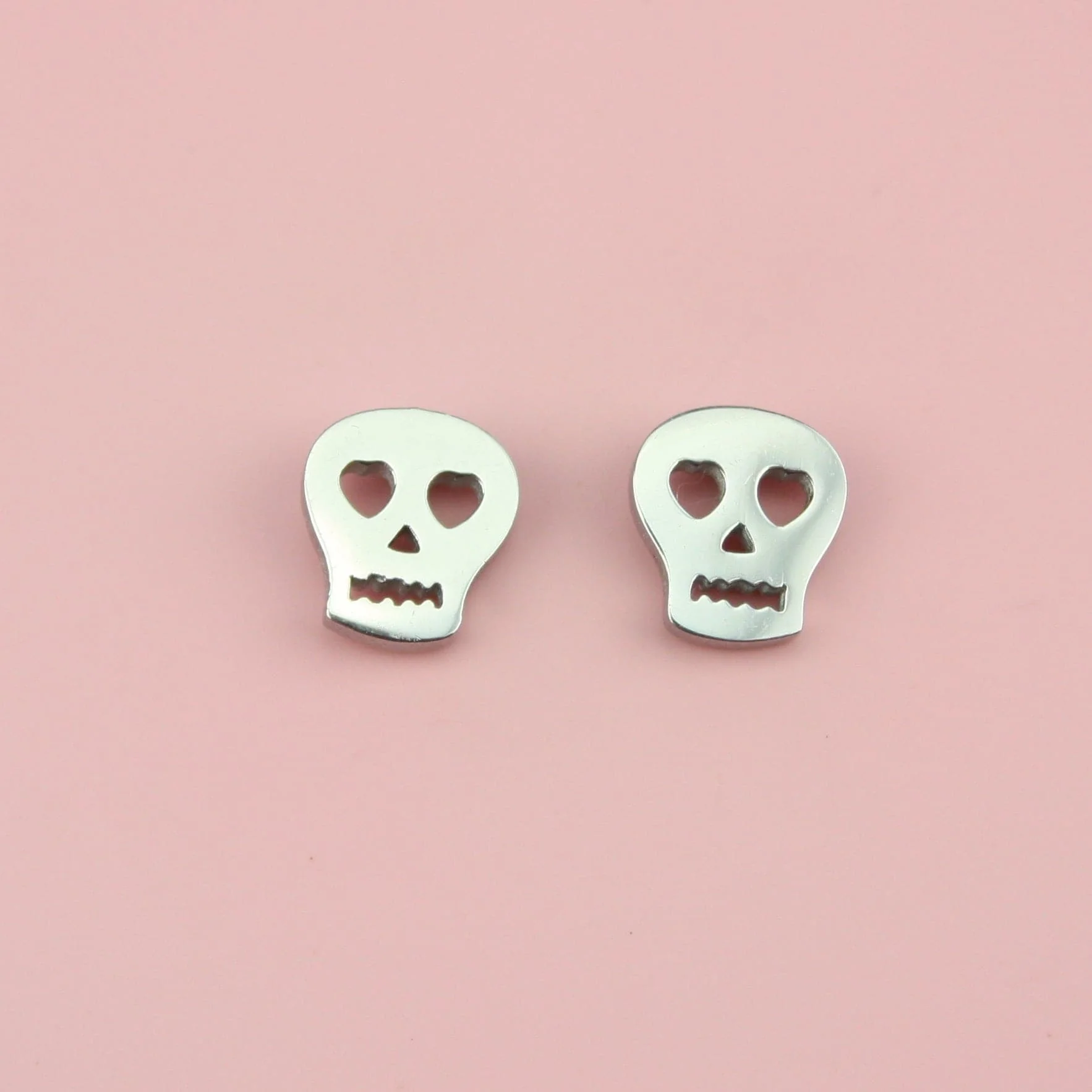 Skull Stud Earrings - Image 2