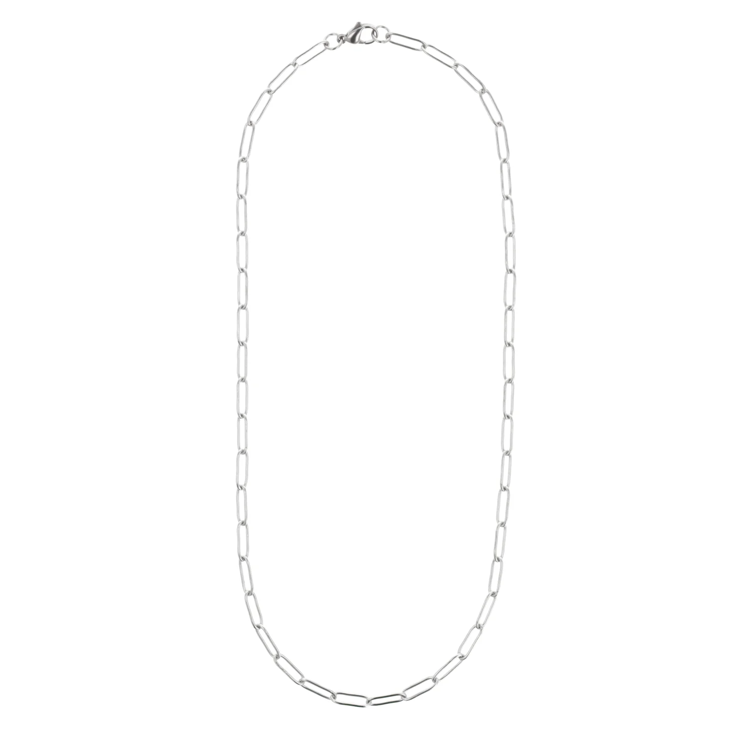 Slim Oval Link Chain Necklace - Image 3