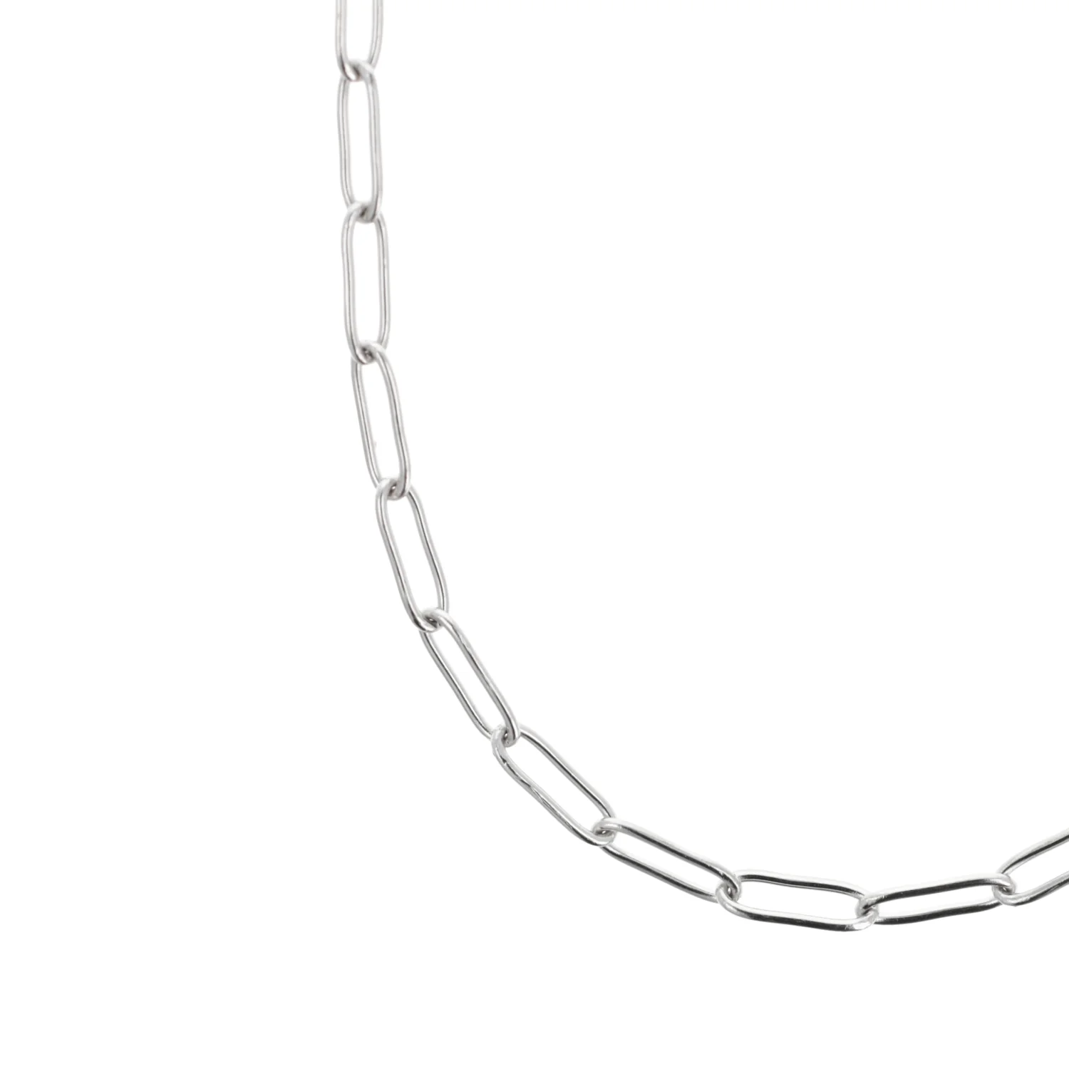 Slim Oval Link Chain Necklace - Image 4