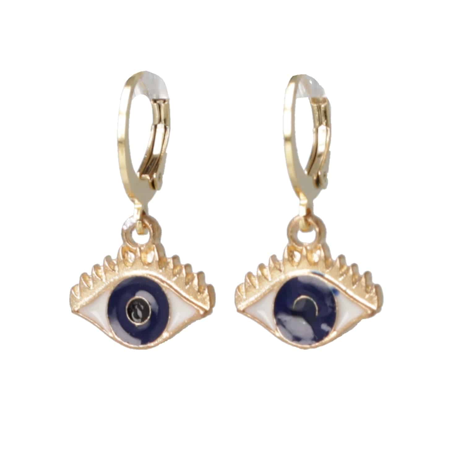 Small Eye Hoop Earrings - Image 4