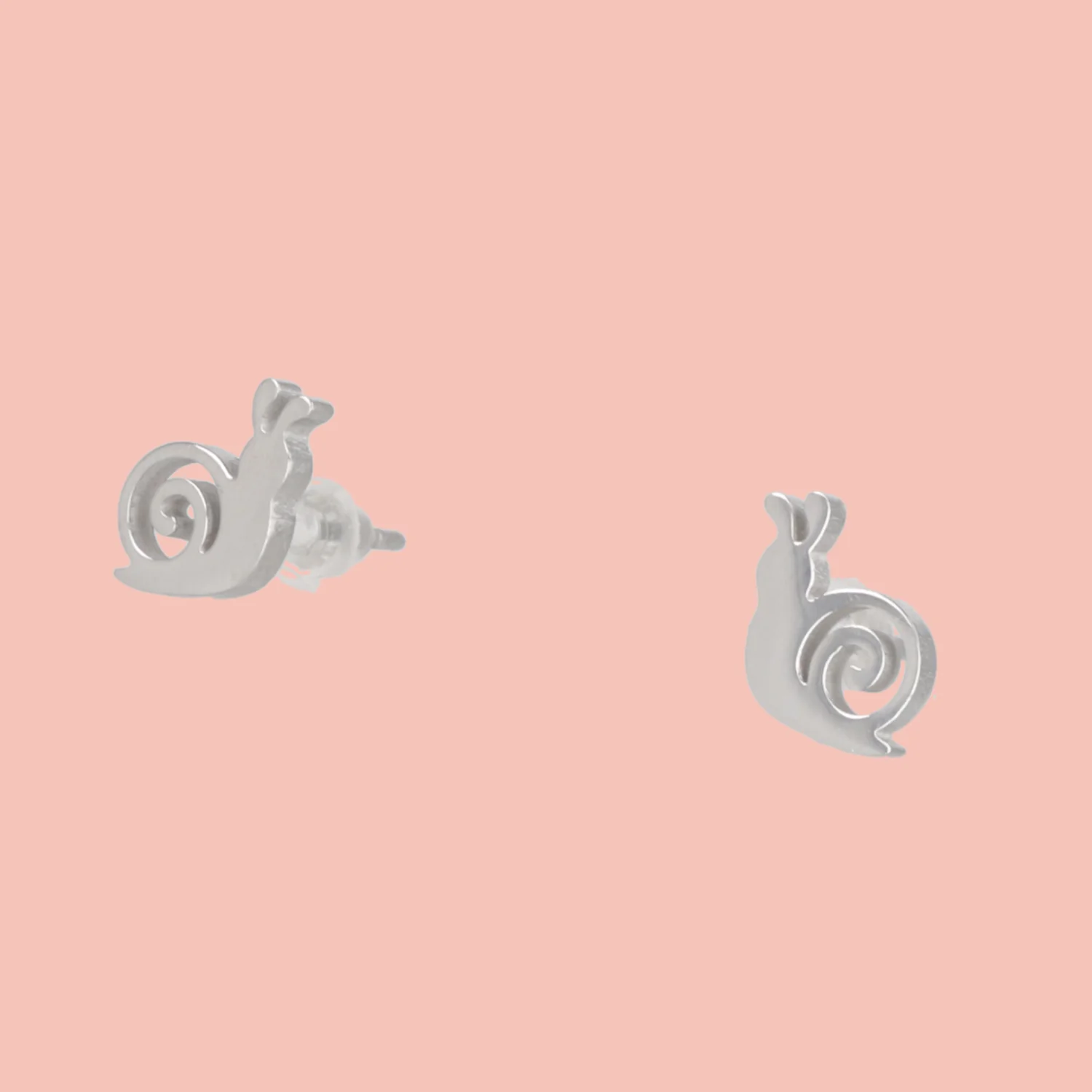Snail Stud Earrings - Image 2