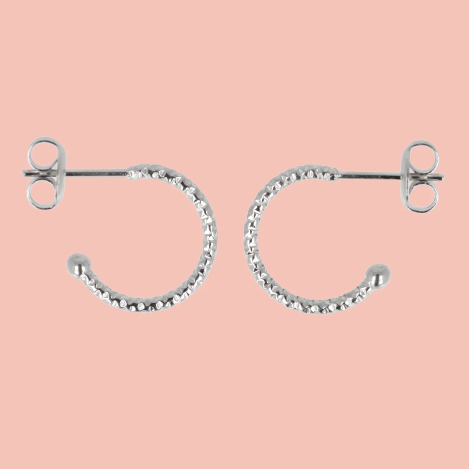 Sparkle Hoop Earrings - Image 2