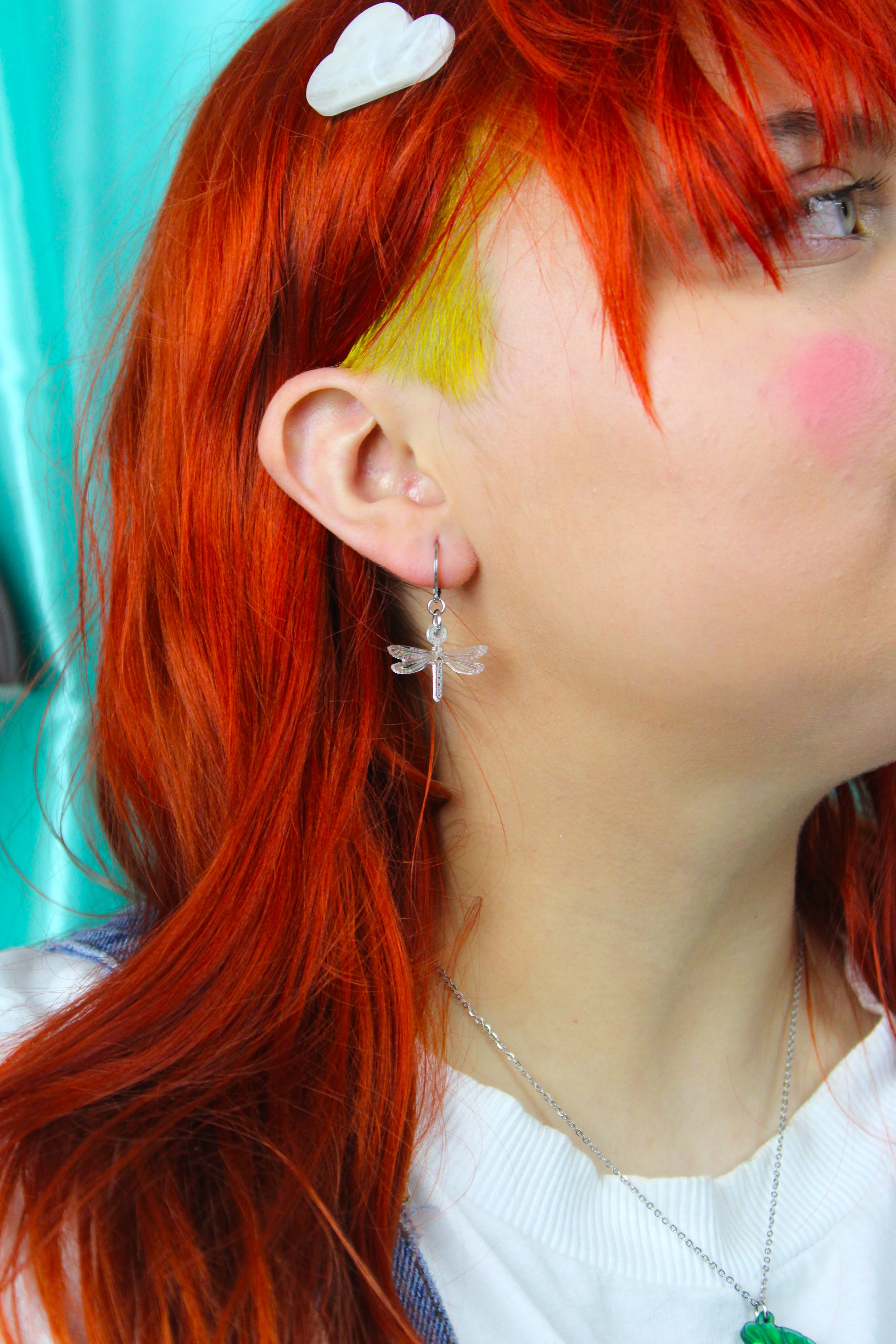 Sparx Dragonfly Huggie Hoop Earrings - Image 3