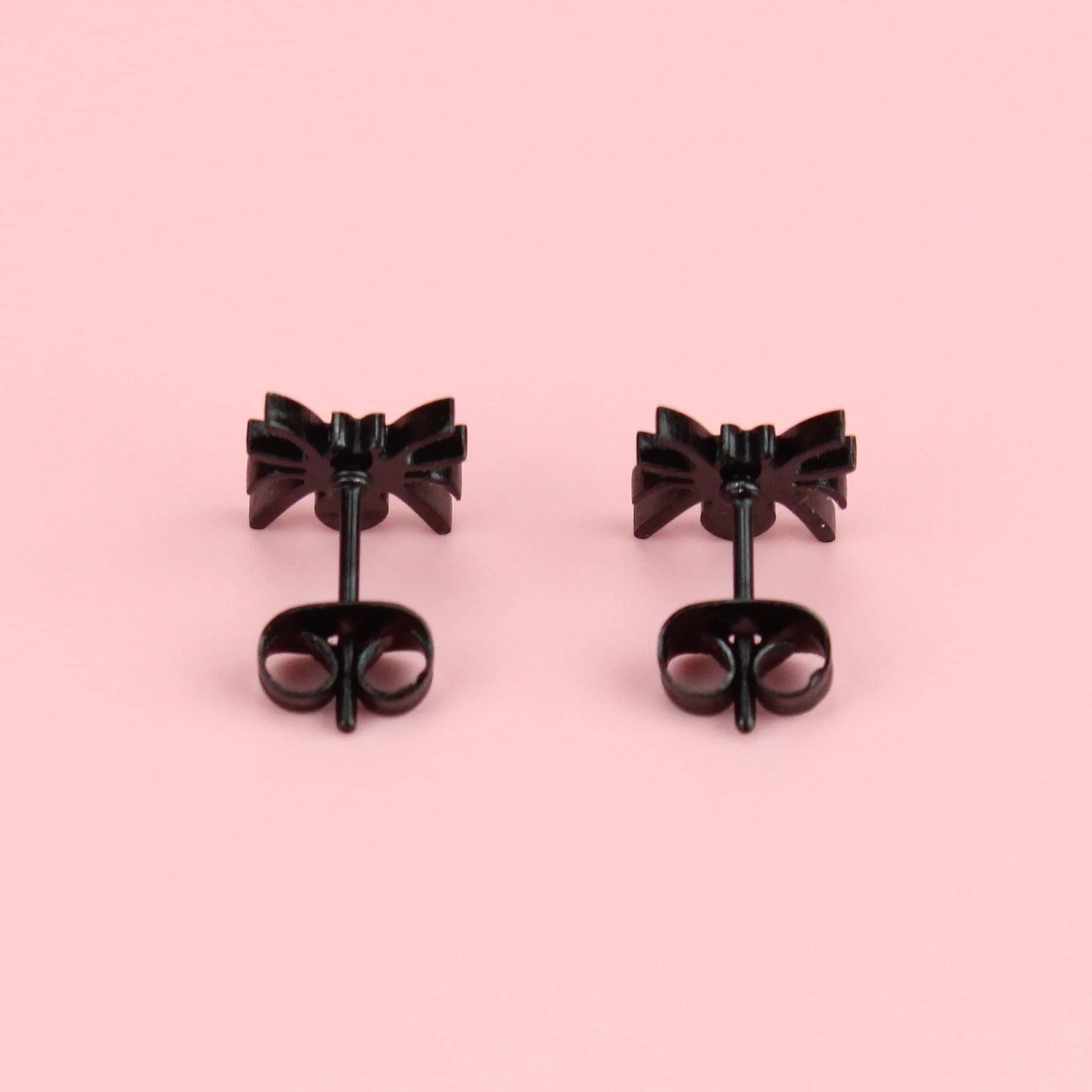 Spider Stud Earrings (Black) - Image 5