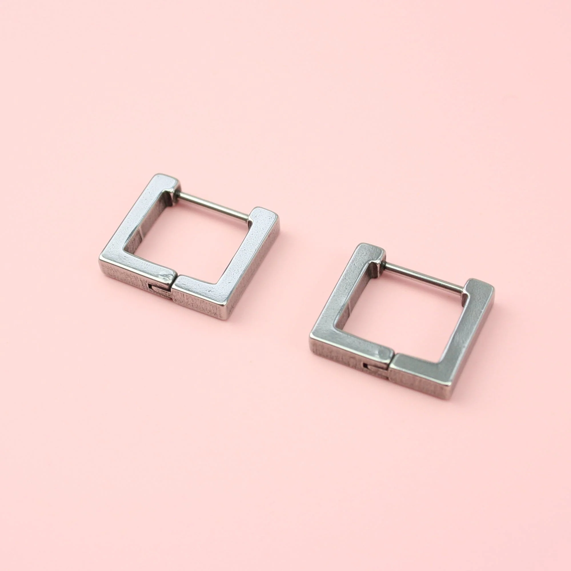 Square Huggie Earrings - Image 3
