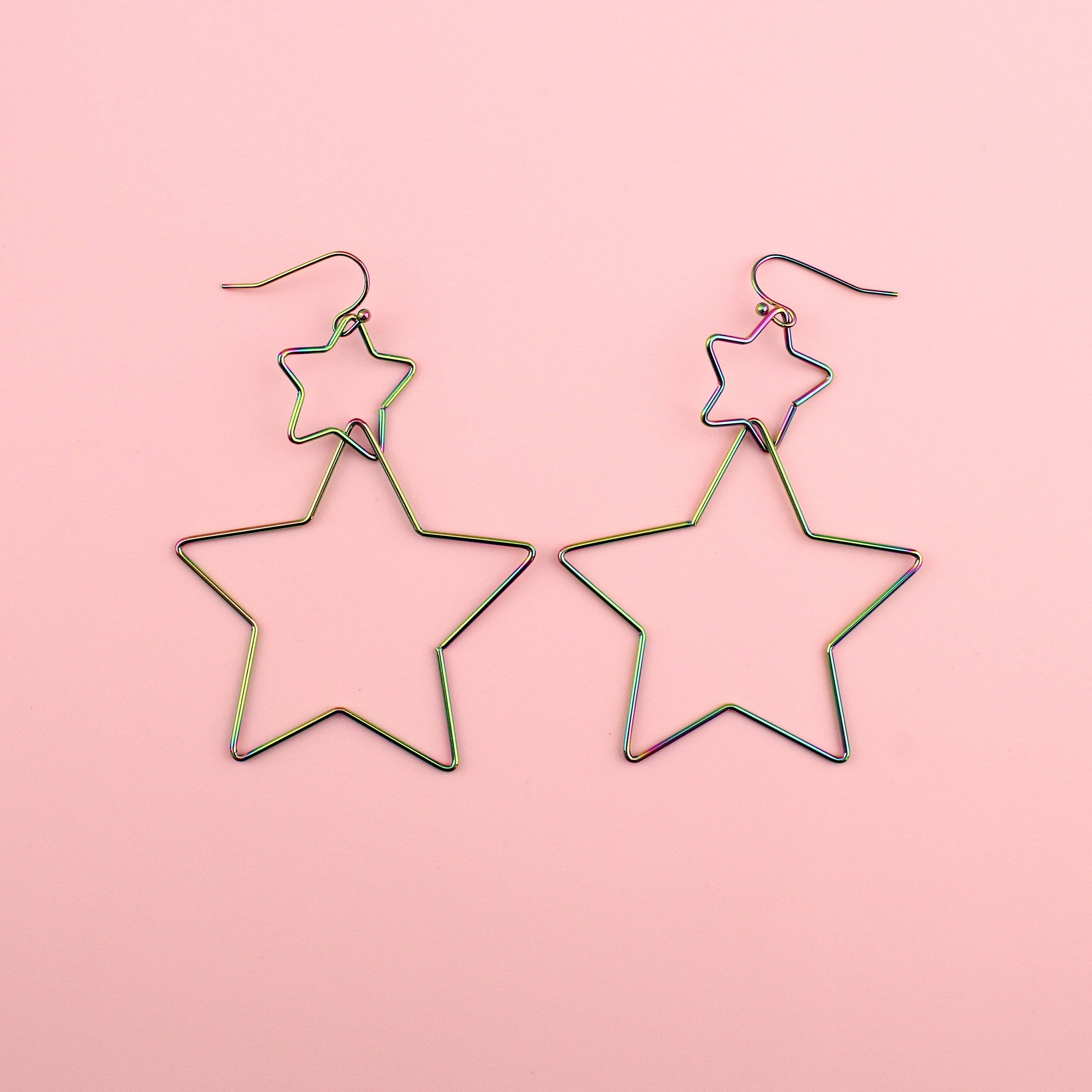 Star Crossed Earrings (Rainbow) - Image 2