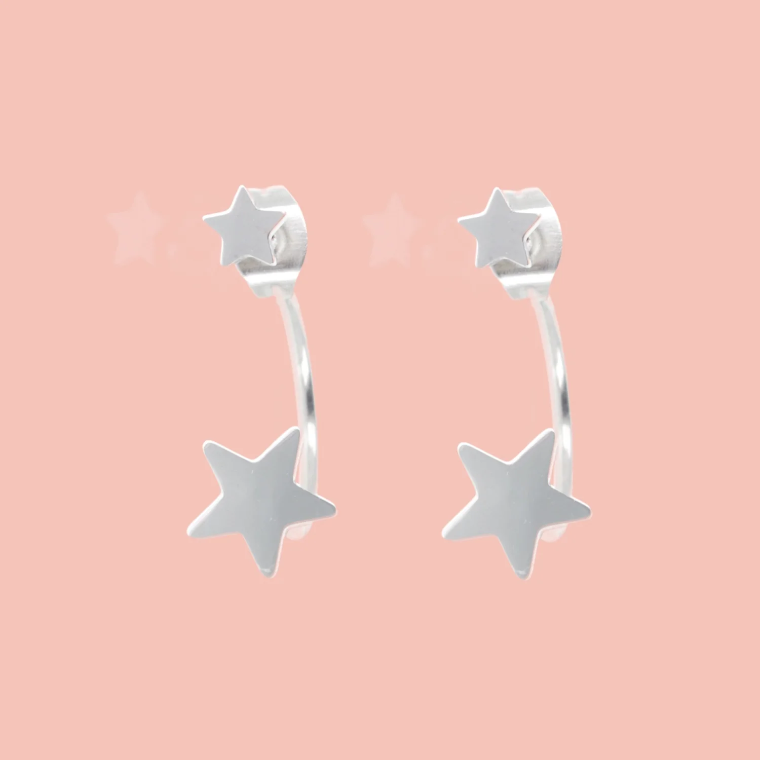 Star Ear Jacket Earrings - Image 3