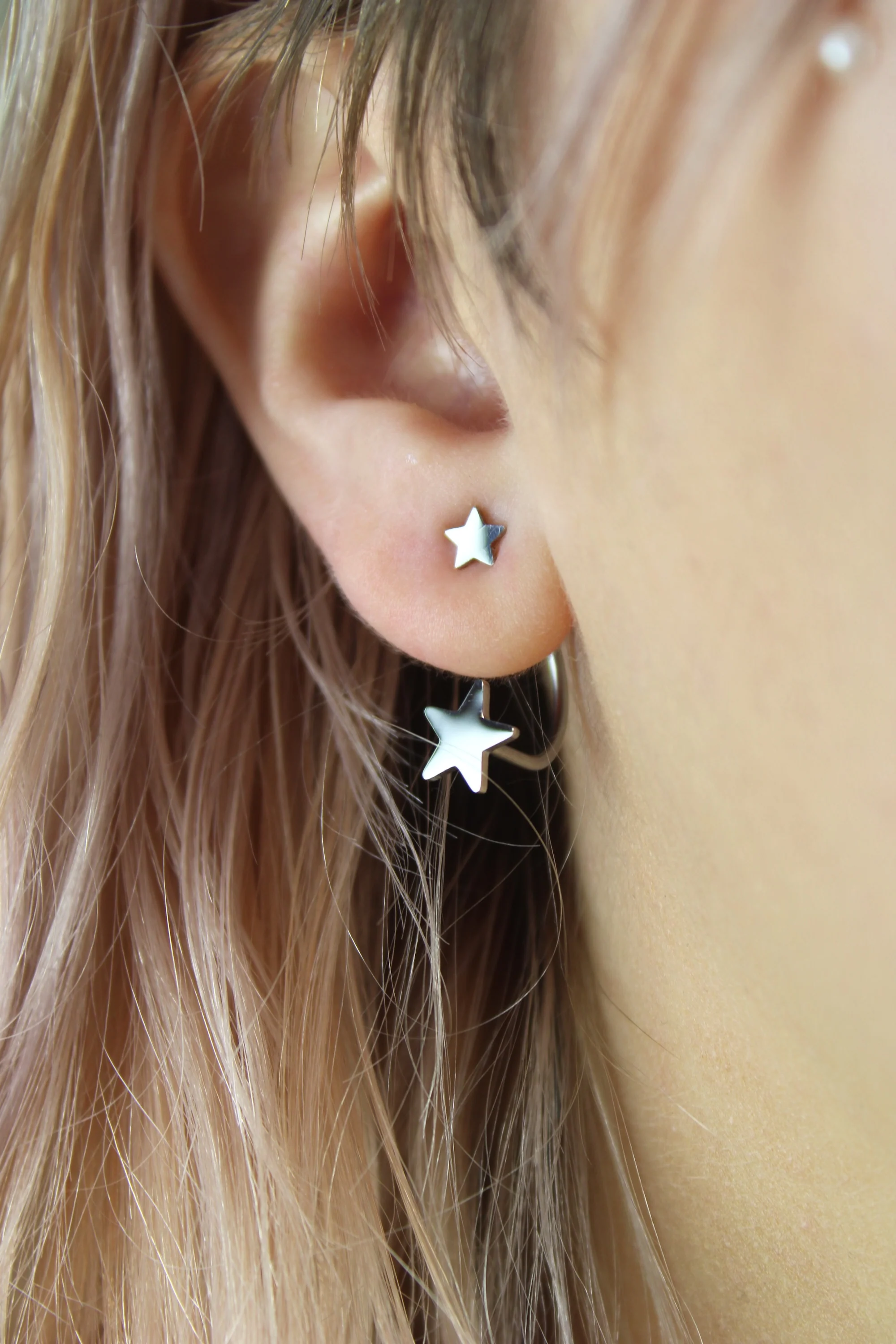 Star Ear Jacket Earrings - Image 5