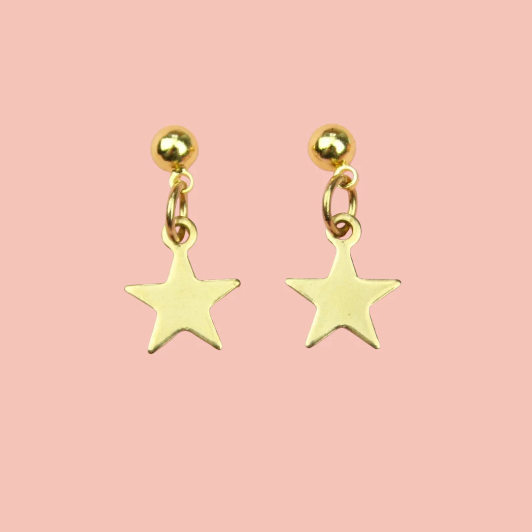 Star Earrings Bundle (6 Pairs) (Gold Plated) - Image 4