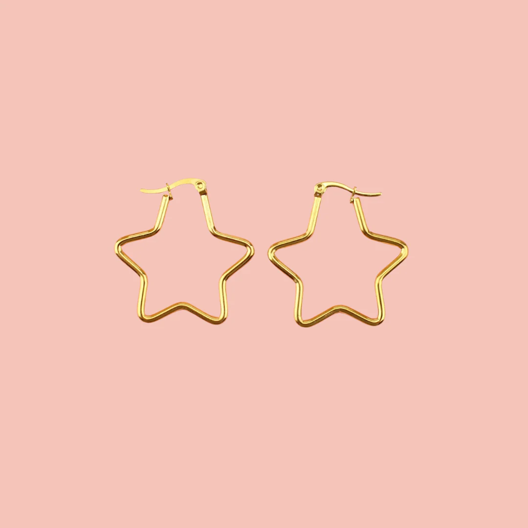 Star Earrings Bundle (6 Pairs) (Gold Plated) - Image 5