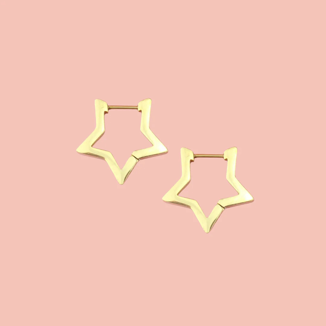 Star Earrings Bundle (6 Pairs) (Gold Plated) - Image 6