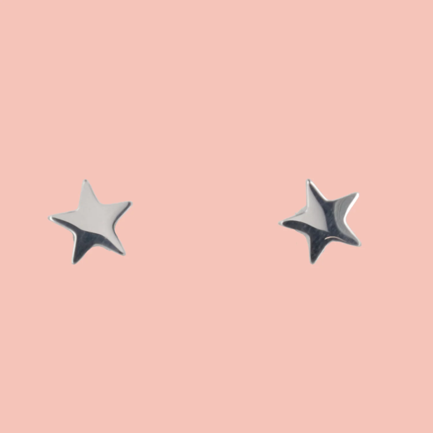 Star Screw On Stud Earrings - Image 3