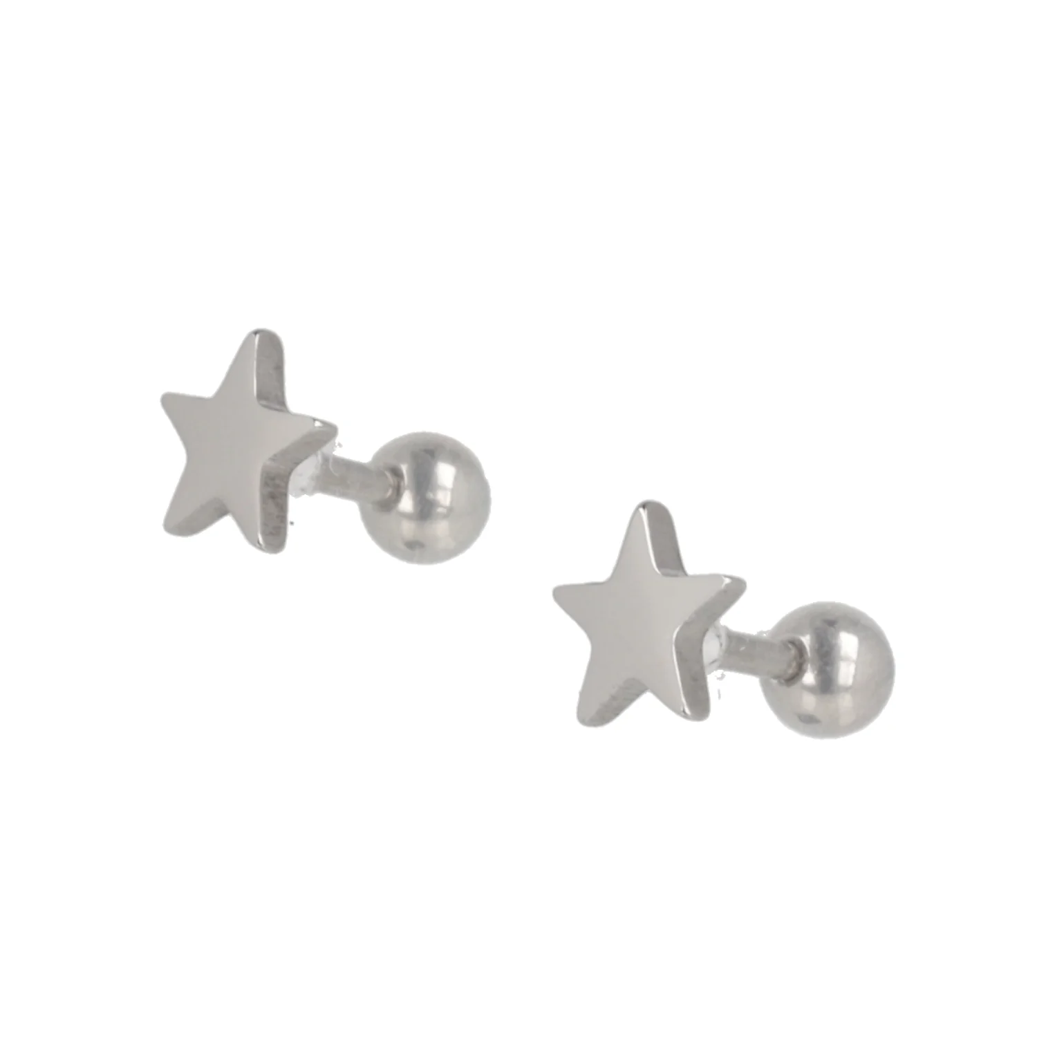 Star Screw On Stud Earrings - Image 5
