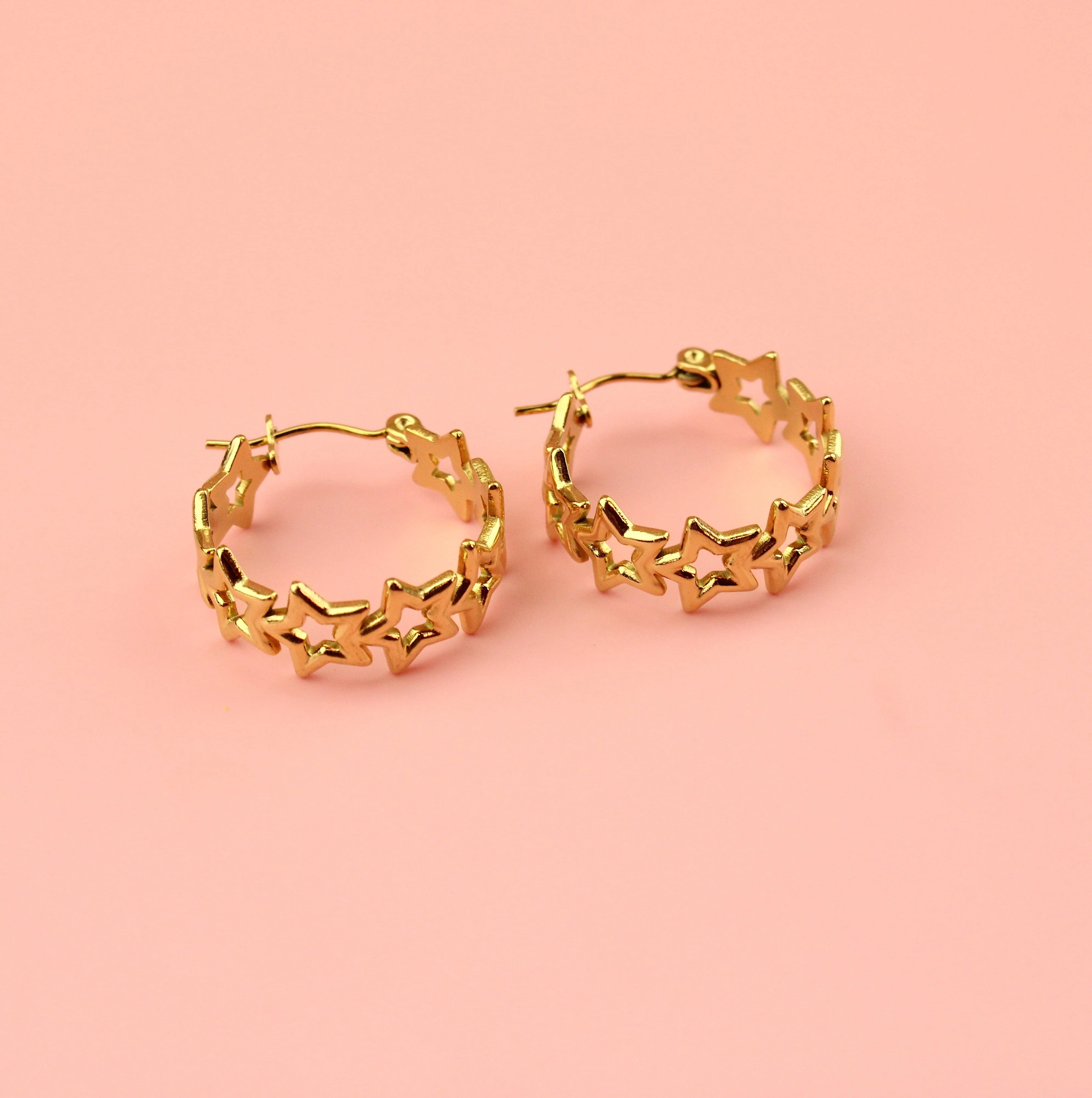 Stardust Hoop Earrings (Gold Plated) - Image 5