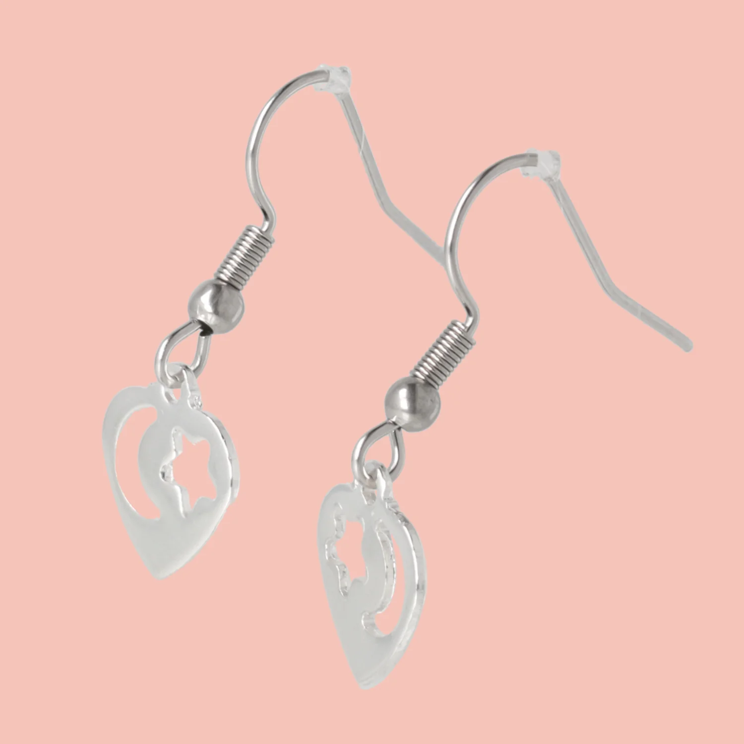 Starry Night Heart Earrings - Image 2