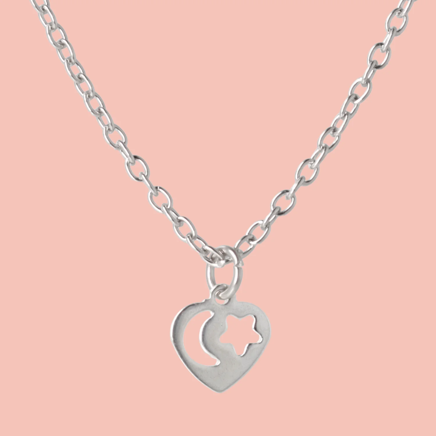 Starry Night Heart Necklace