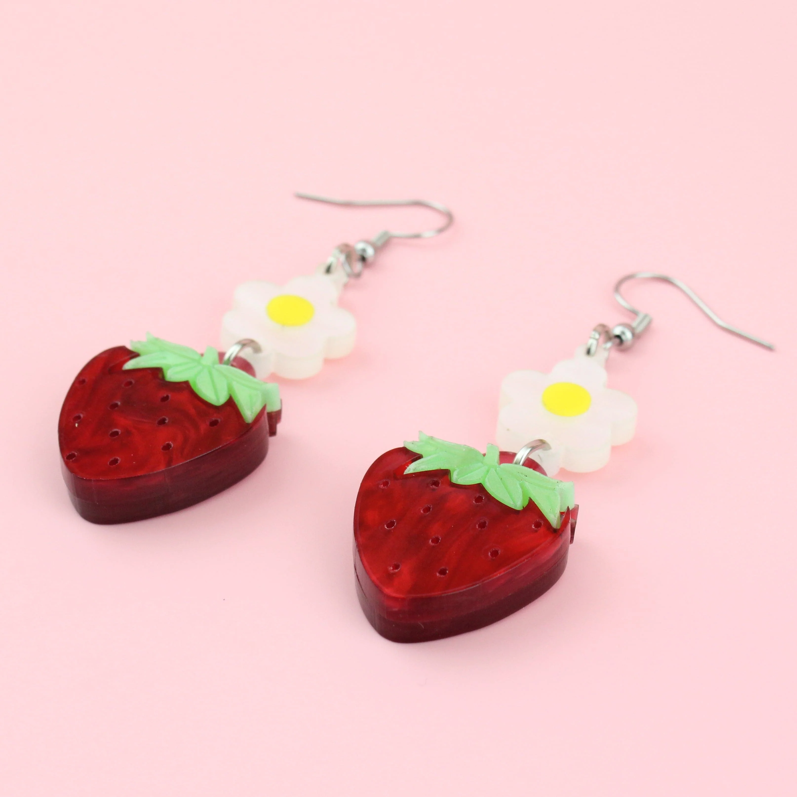 Strawberries On A Summer Evening' Earrings - Image 2