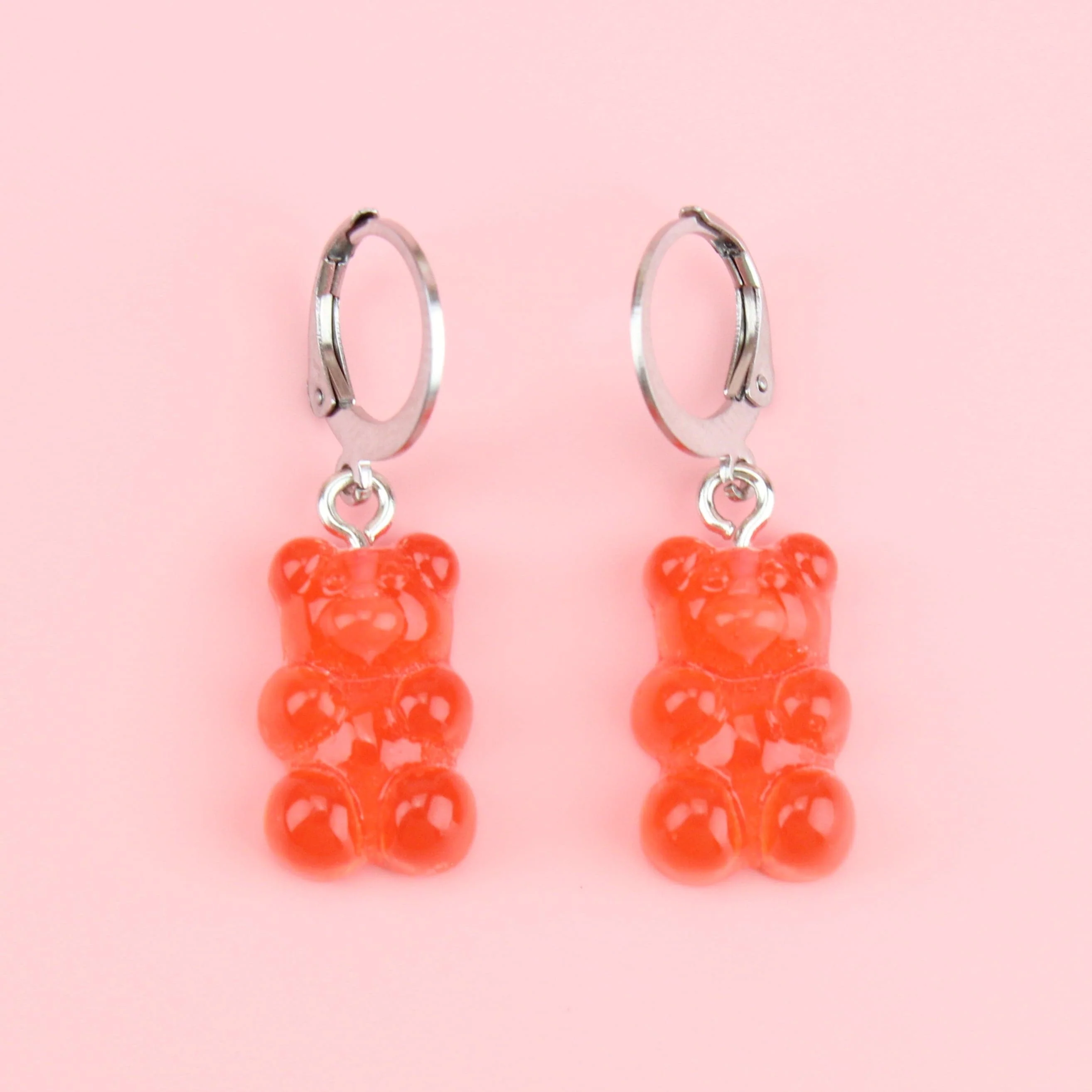 Strawberry Gummy Bear Earrings