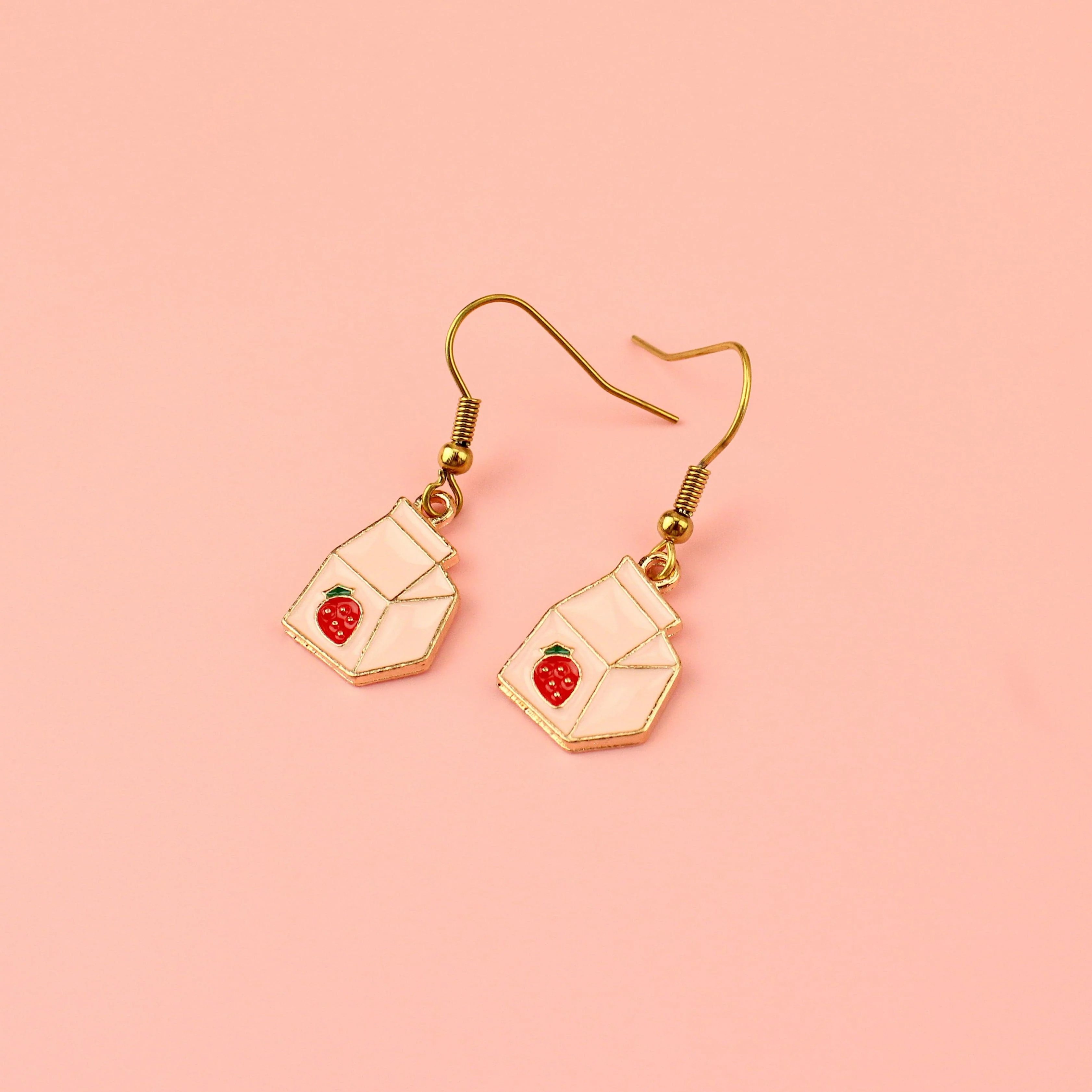 Strawberry Milk Earrings - Image 2