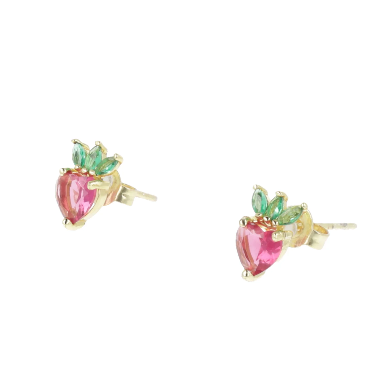 Strawberry Sweetheart Stud Earrings - Image 6