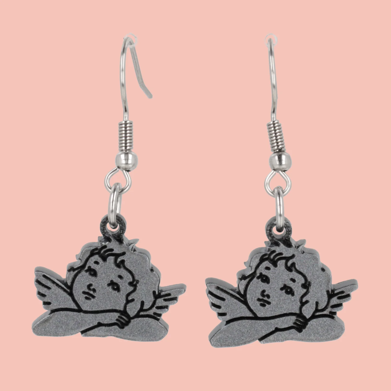 Stupid Cupid Earrings - Silver - Image 2
