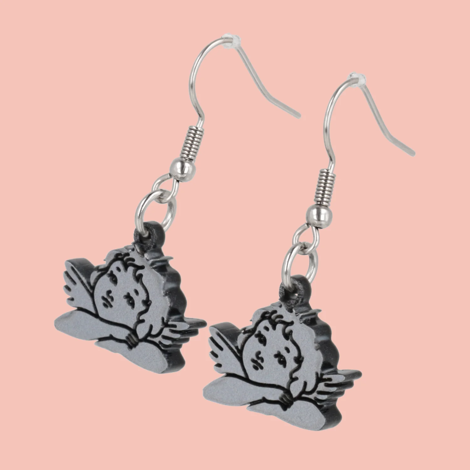 Stupid Cupid Earrings - Silver - Image 4