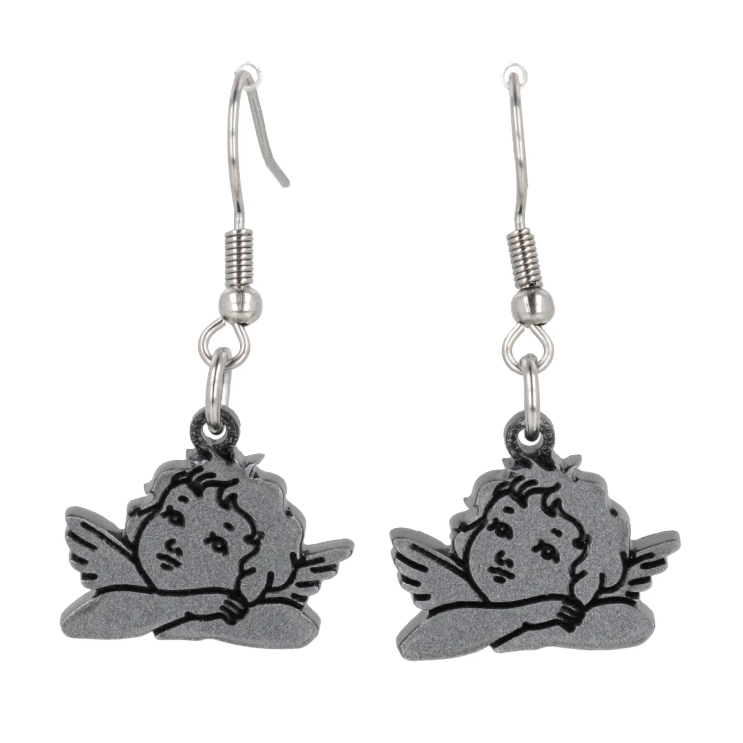 Stupid Cupid Earrings - Silver - Image 7