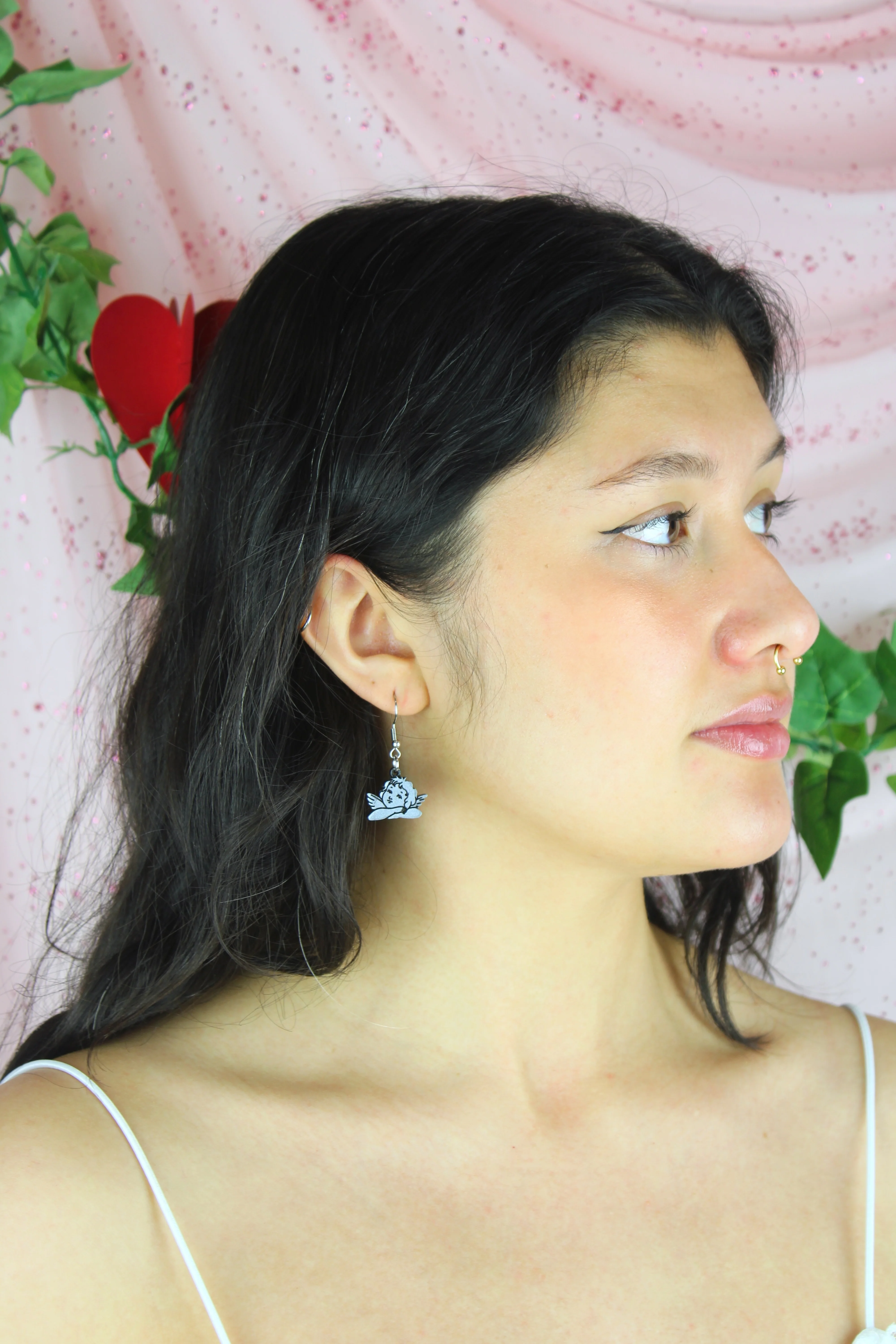 Stupid Cupid Earrings - Silver - Image 8