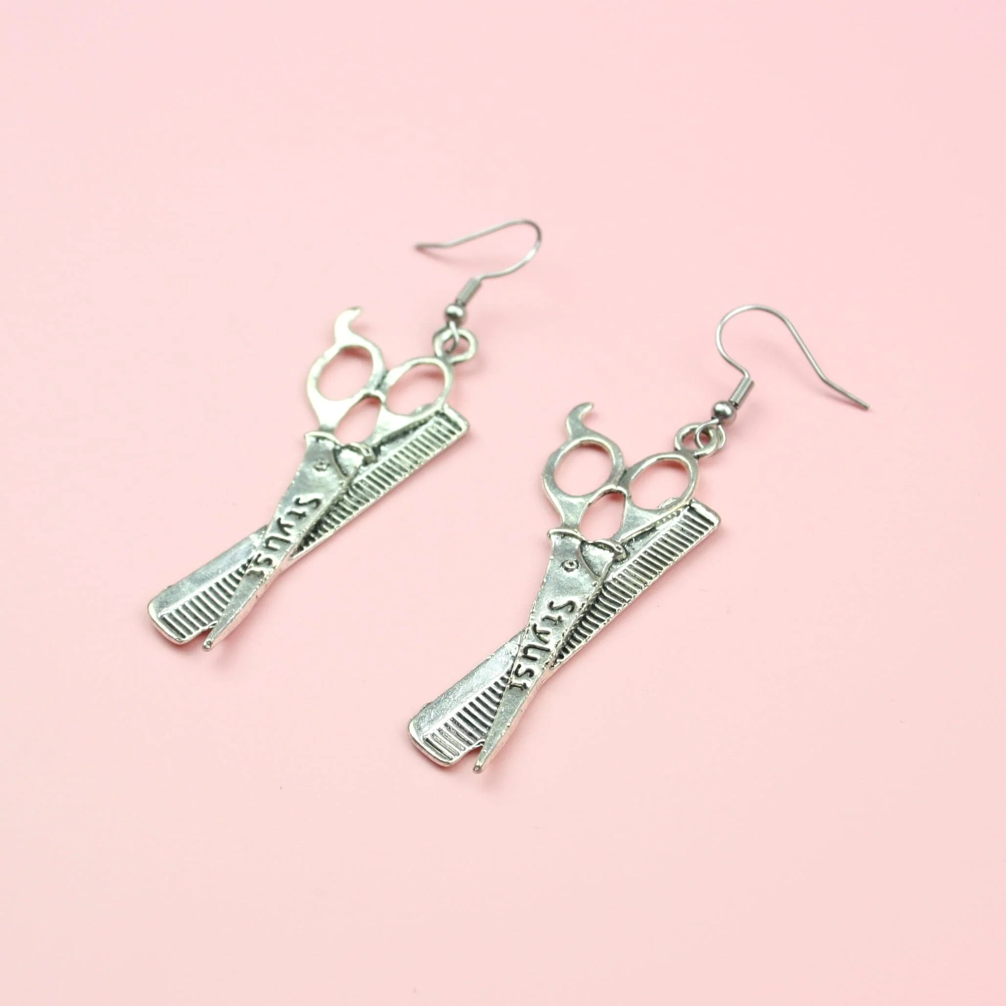 Stylist Scissor & Comb Earrings - Image 2