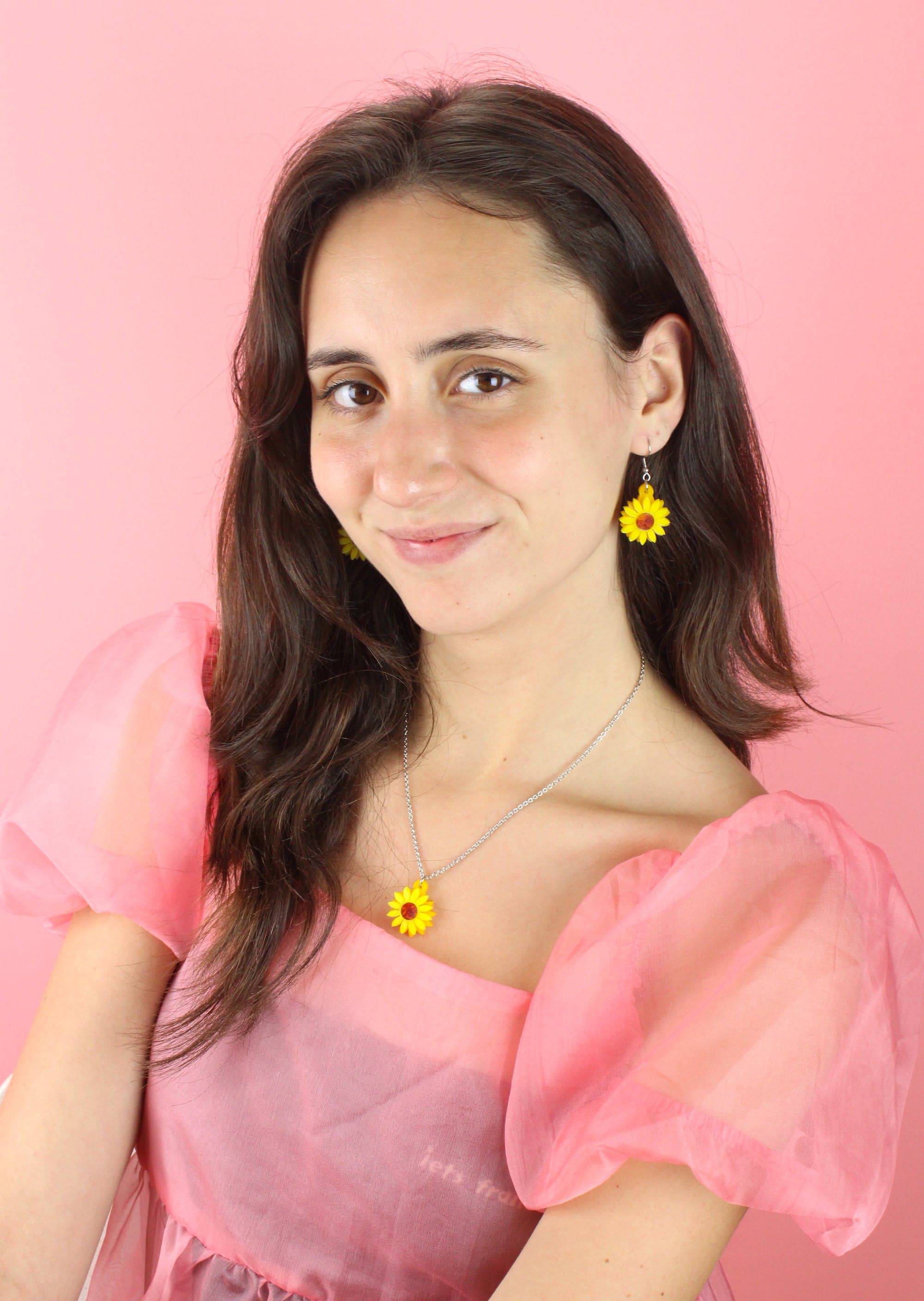 Sunflower Earrings - Image 4