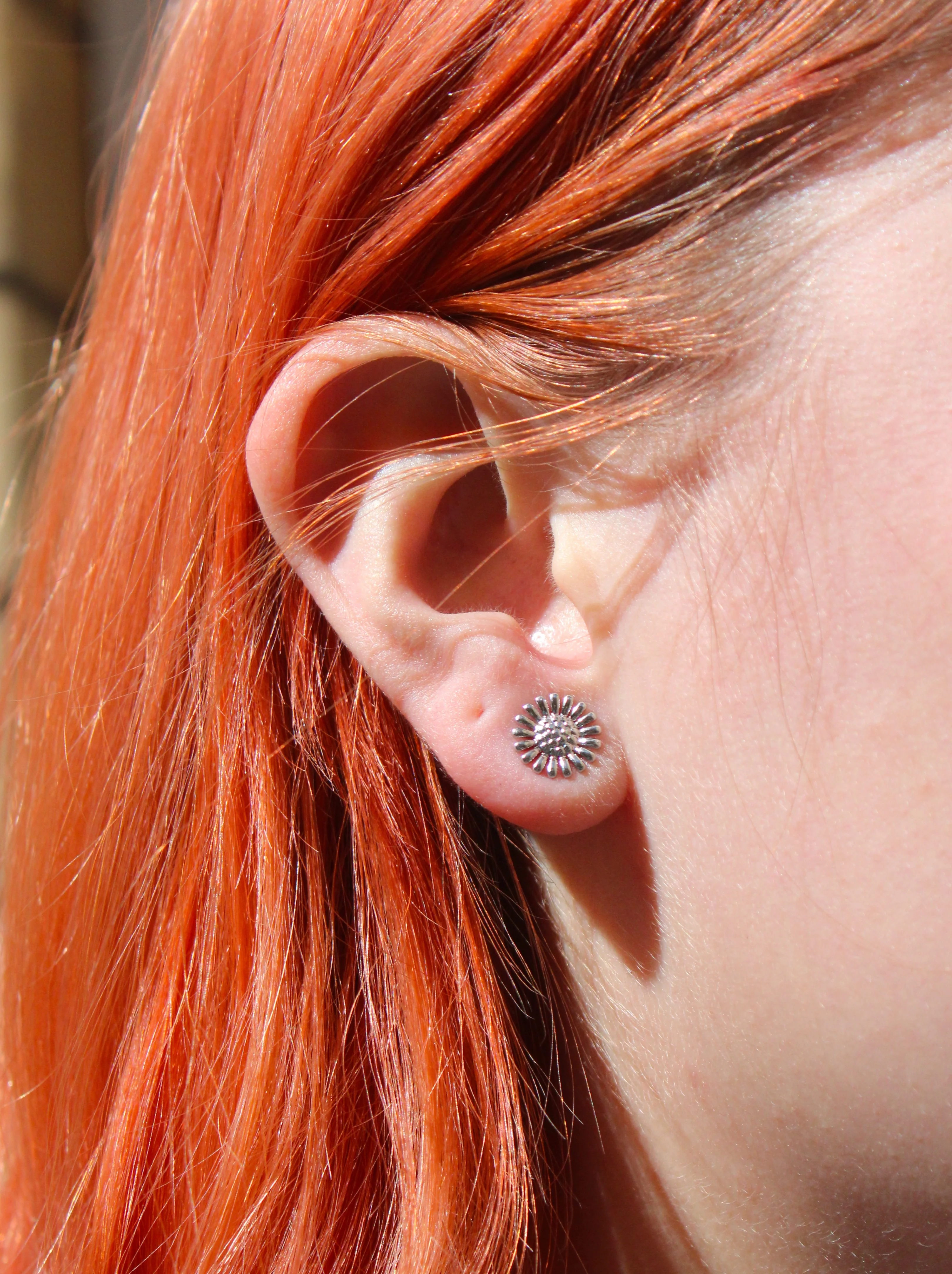 Sunflower Stud Earrings - Image 2
