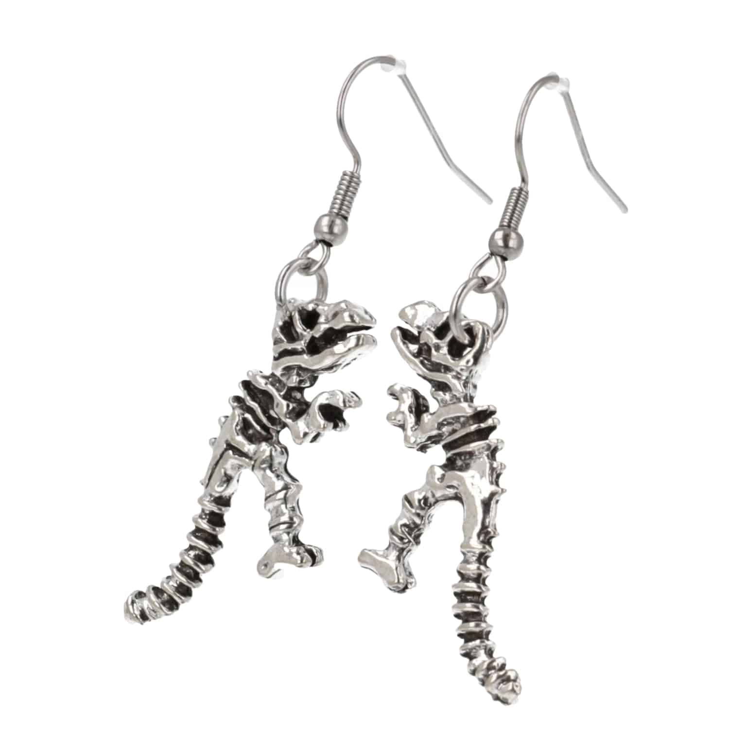 T-Rex Dinosaur Skeleton Earrings - Image 5