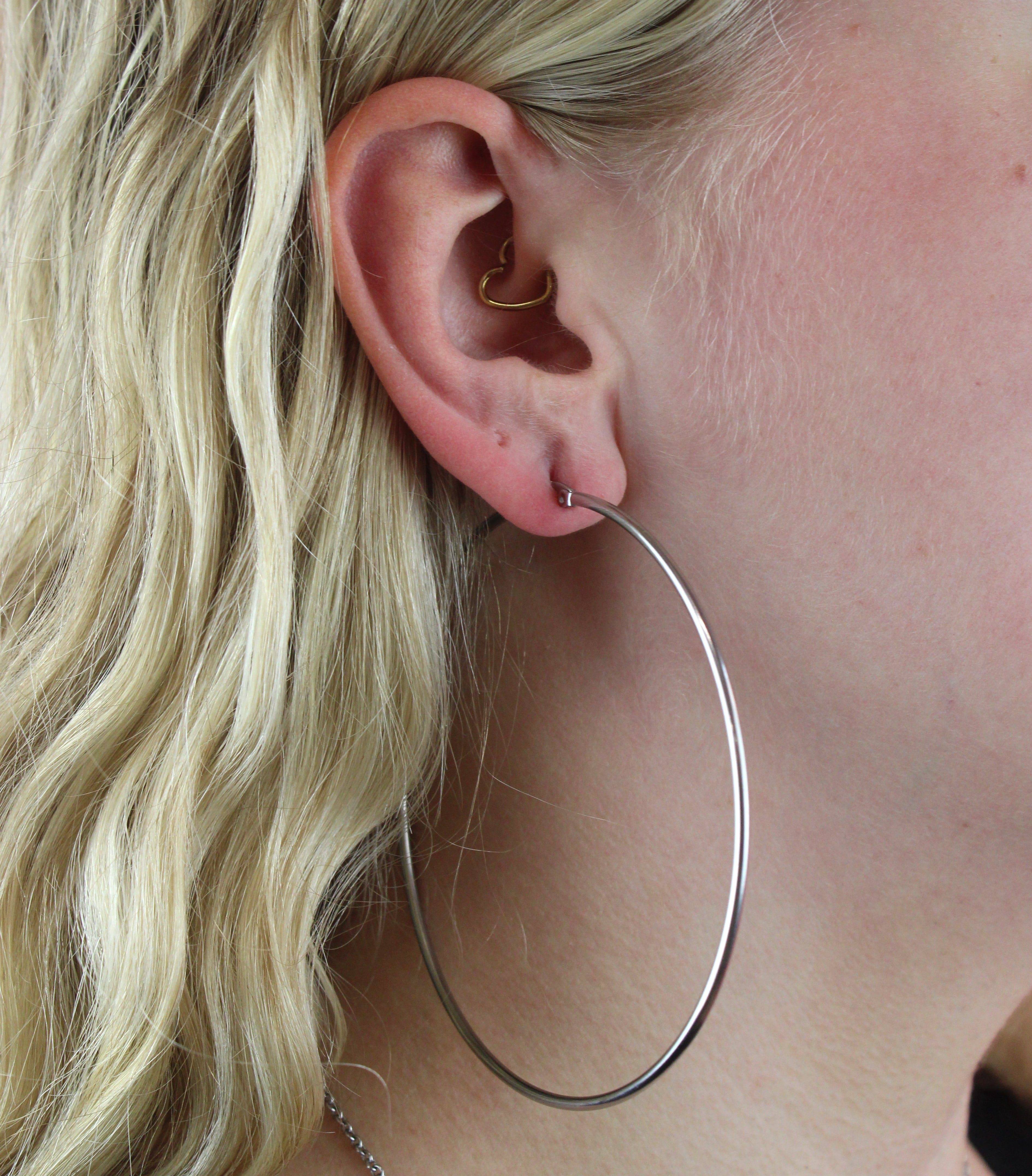 The Bigger The Hoop Earrings (85mm) - Image 2
