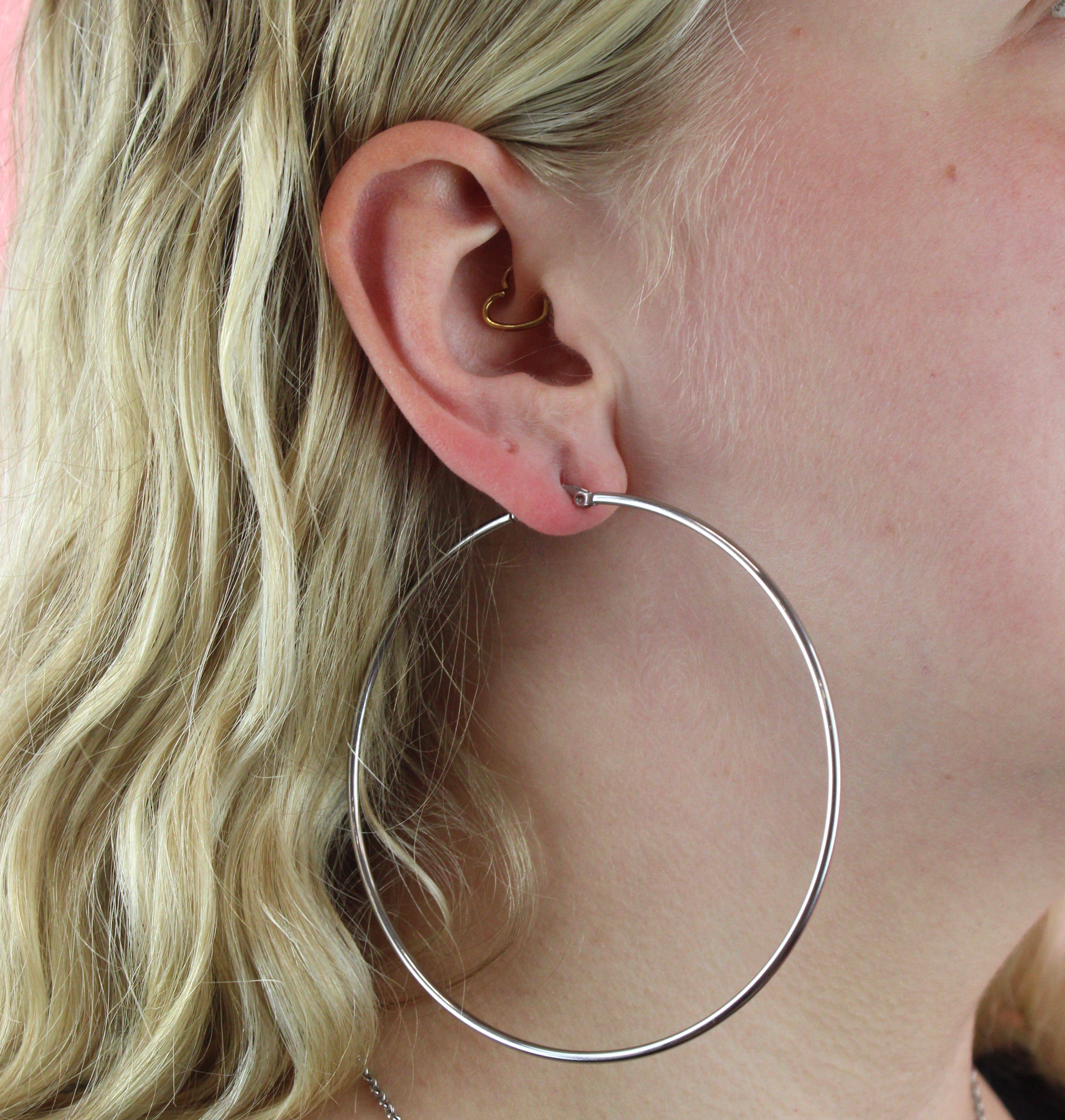 The Bigger The Hoop Earrings (85mm) - Image 4