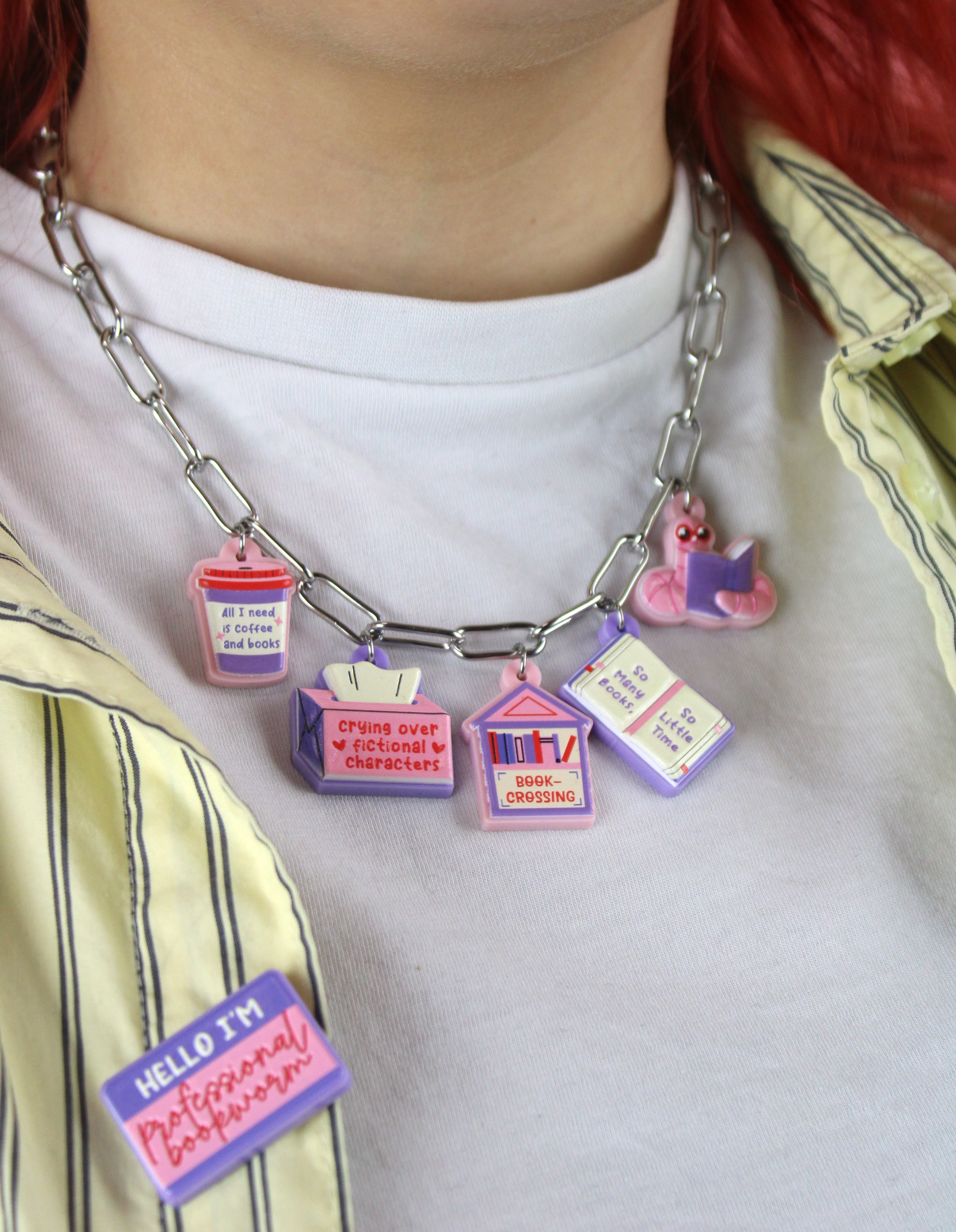 The Book Club Charm Necklace - Image 2
