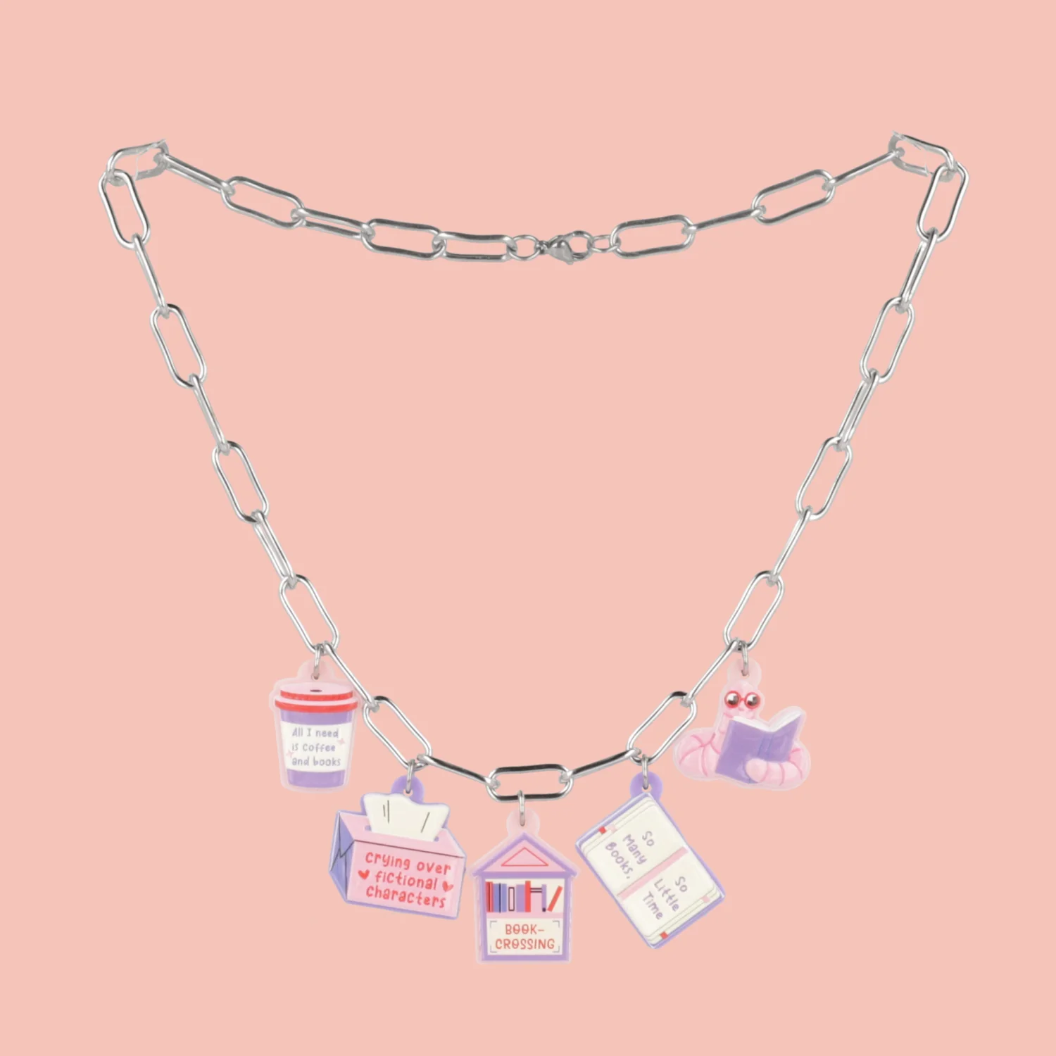 The Book Club Charm Necklace - Image 3