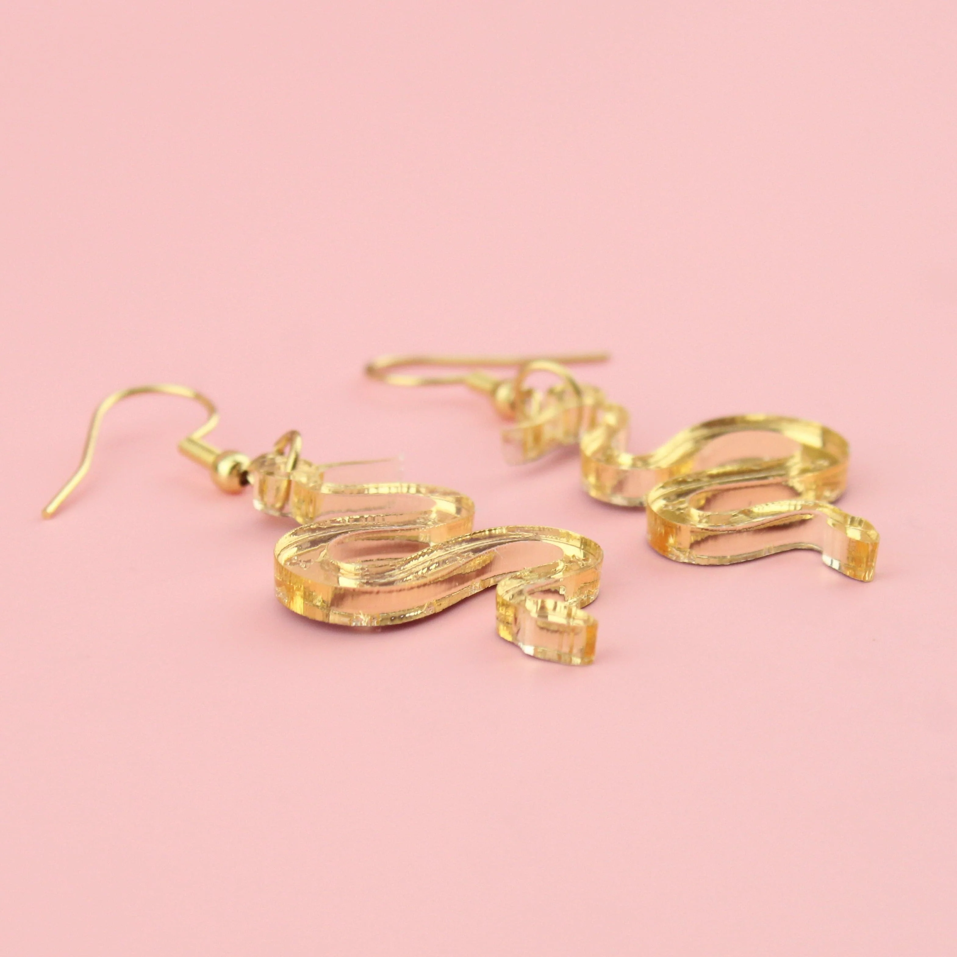 There's a Snake in My Boot Gold Earrings - Image 6