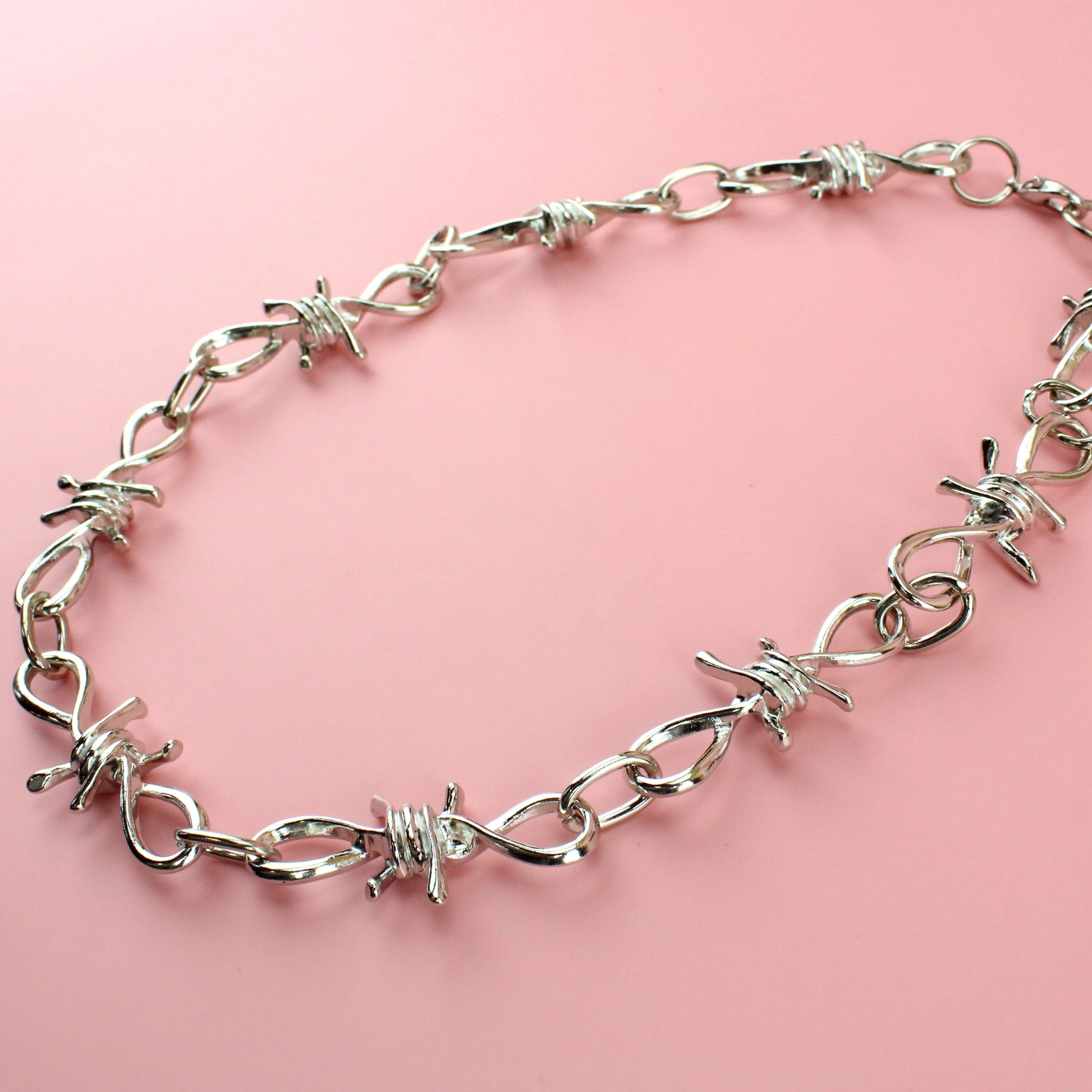 Thick Barbed Wire Necklace - Image 3