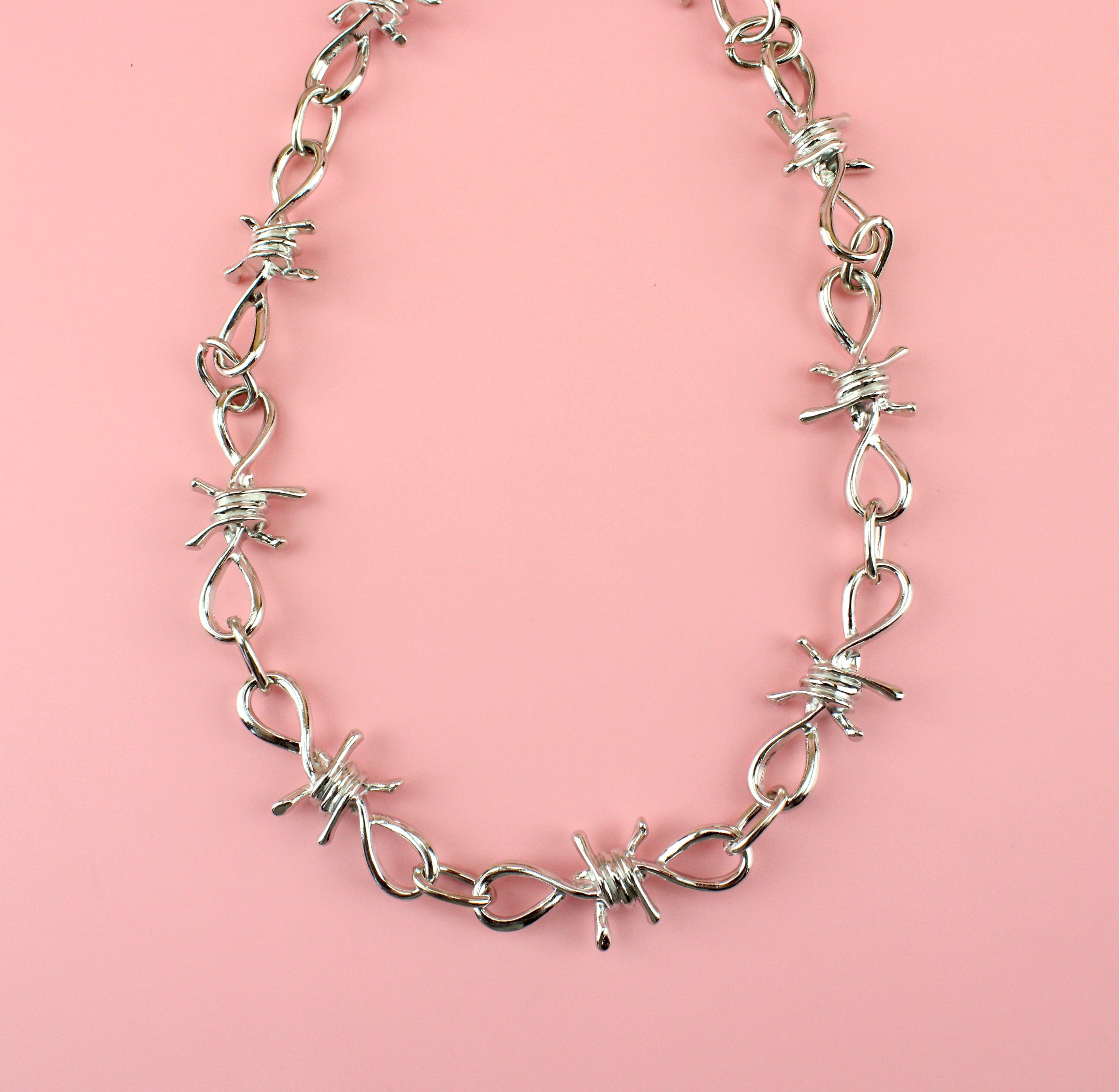 Thick Barbed Wire Necklace - Image 6