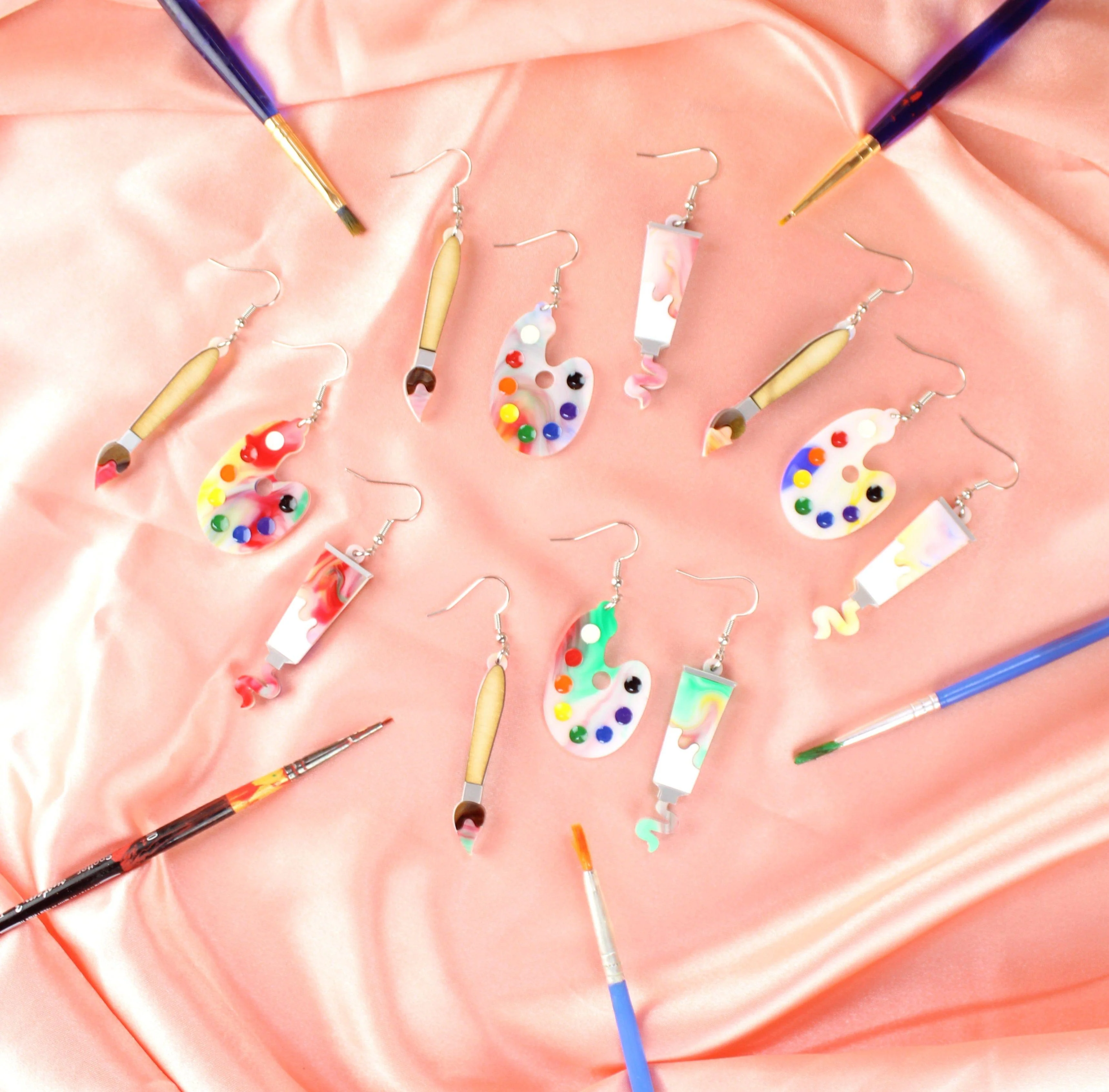 This Is An Art Earrings Set! - Image 4