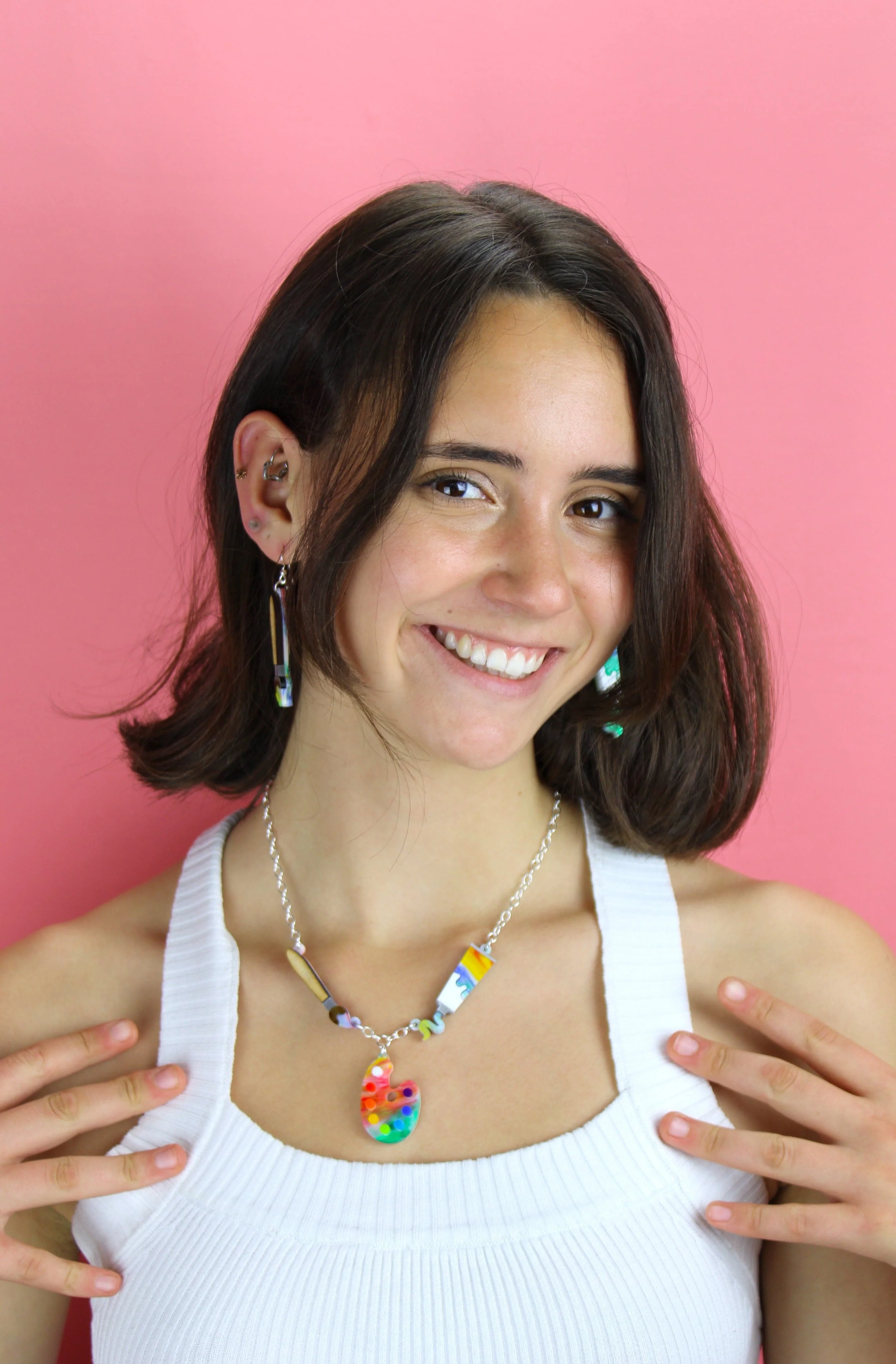 This Is An Art Earrings Set! - Image 7