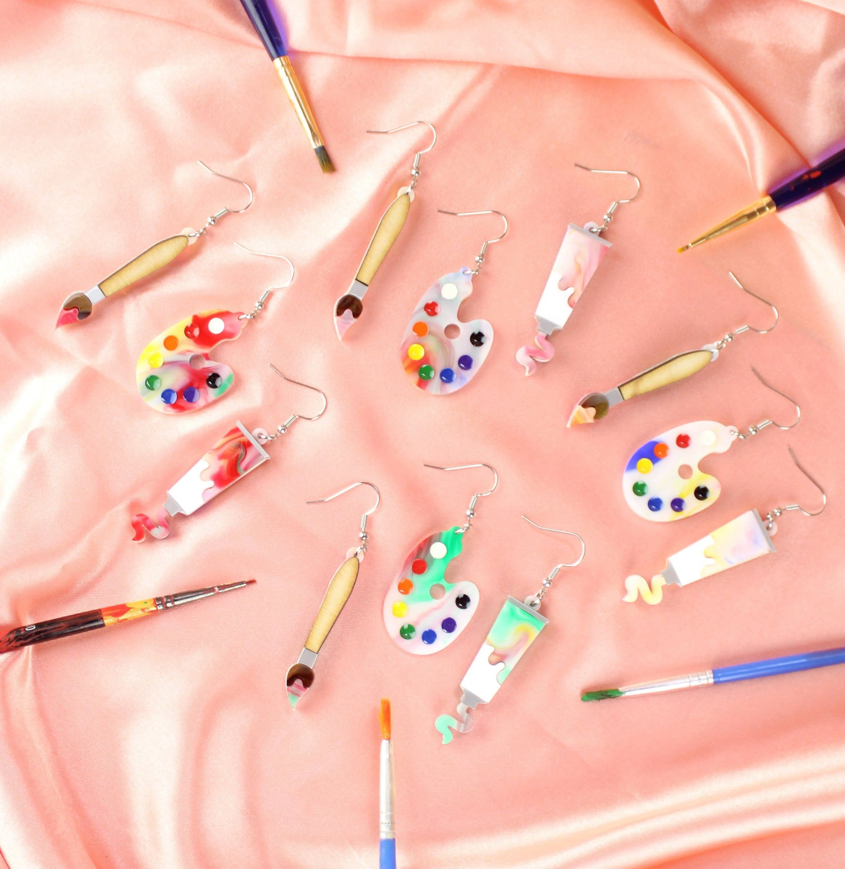 This Is An Art Earrings Set! - Image 8