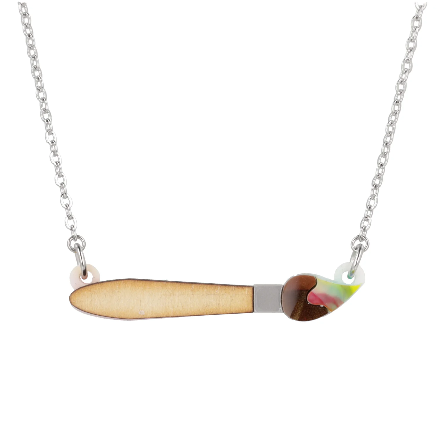 This Is An Art Paint Brush Necklace - Image 5