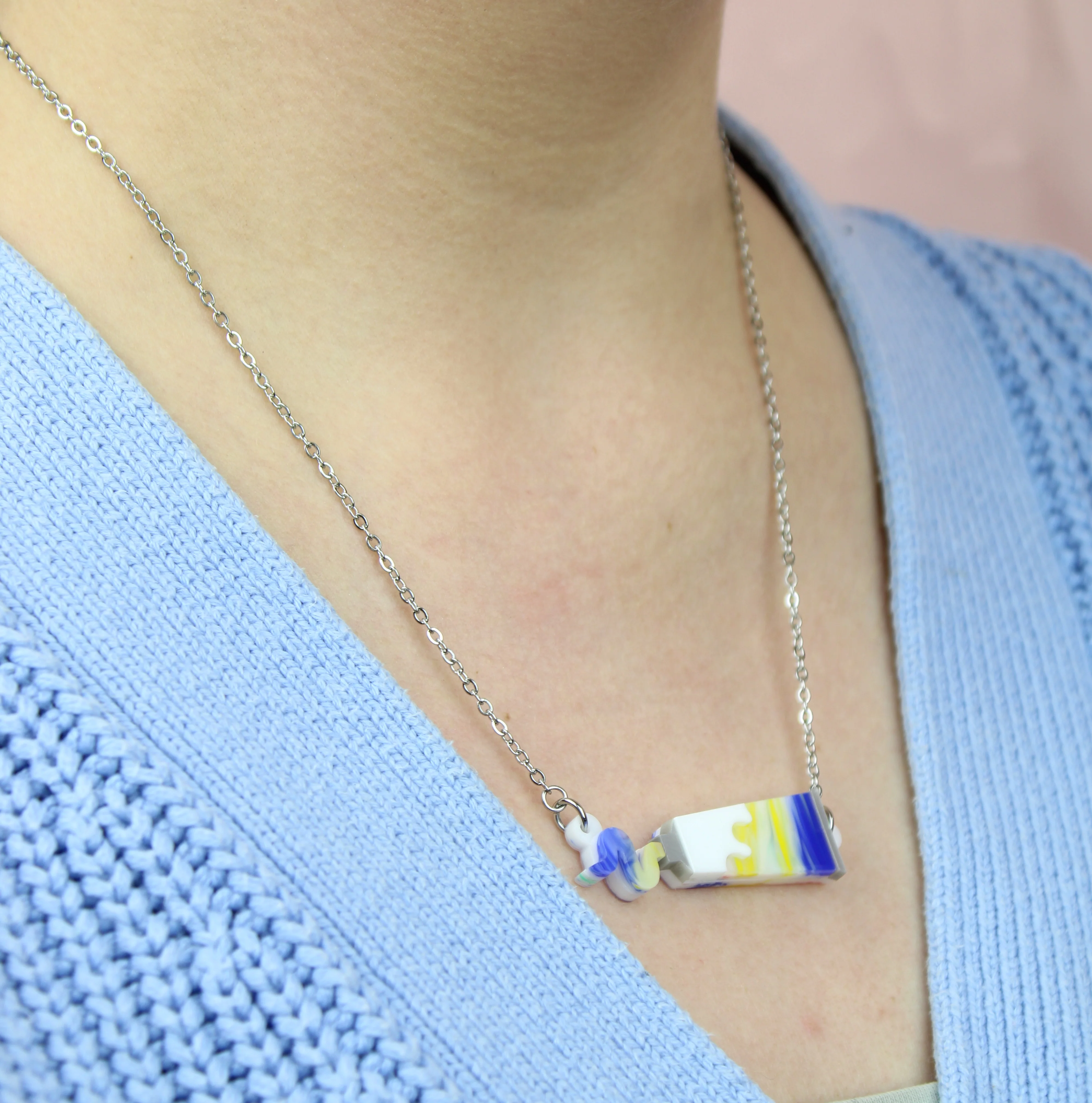 This Is An Art Paint Tube Necklace - Image 3