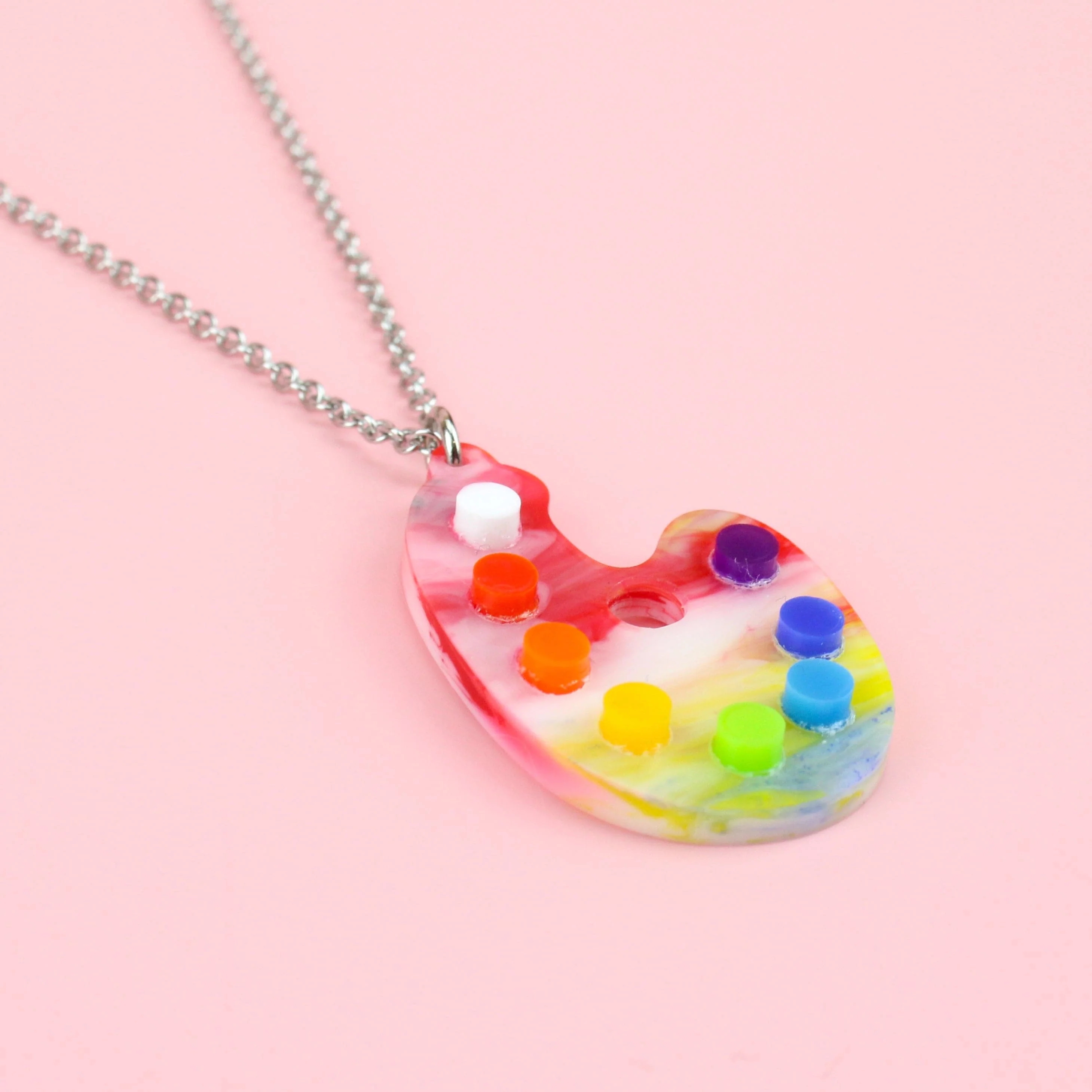 This Is An Art Palette Necklace - Image 3