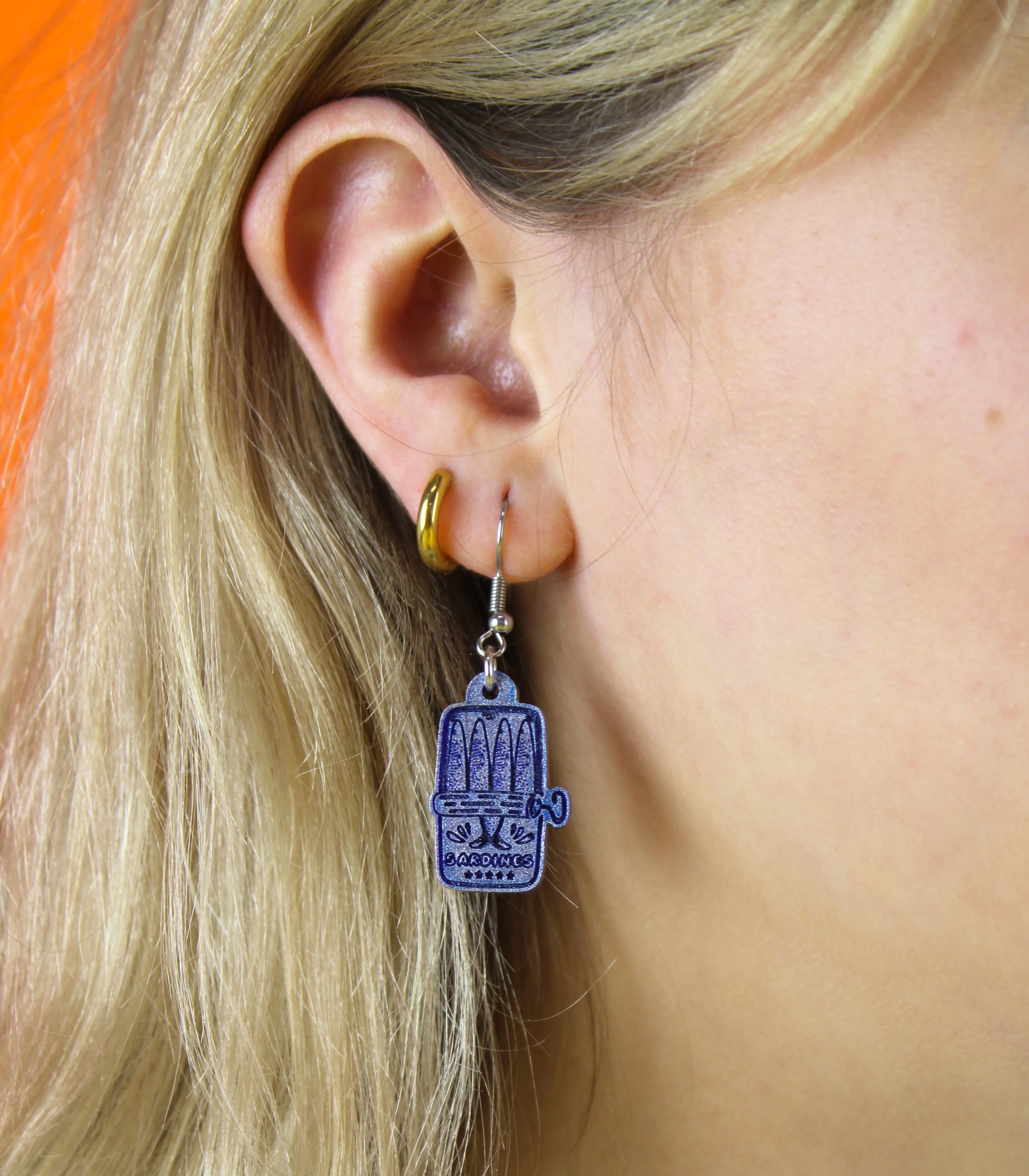 Tin O' Sardines Earrings - Image 2