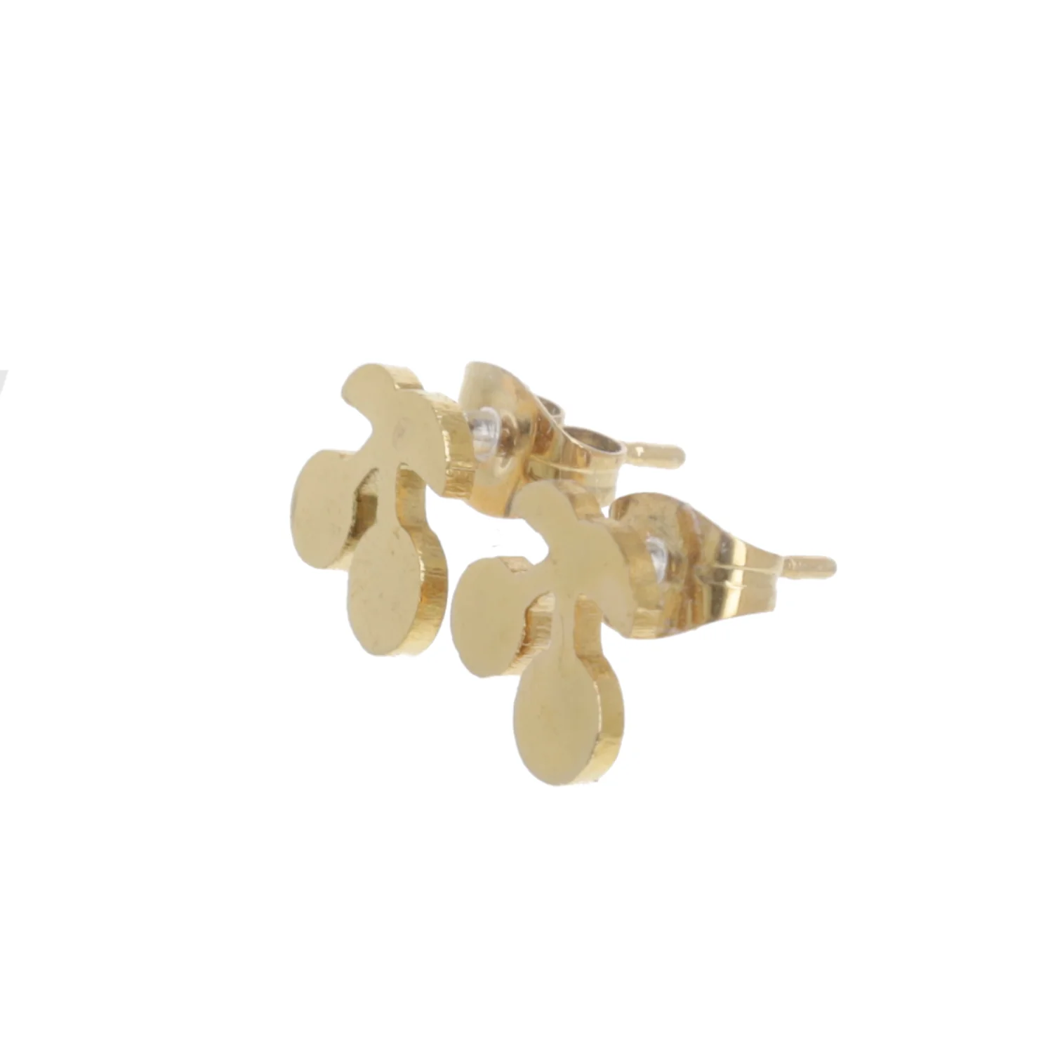 Tiny Cherry Stud Earrings (Gold Plated) - Image 8